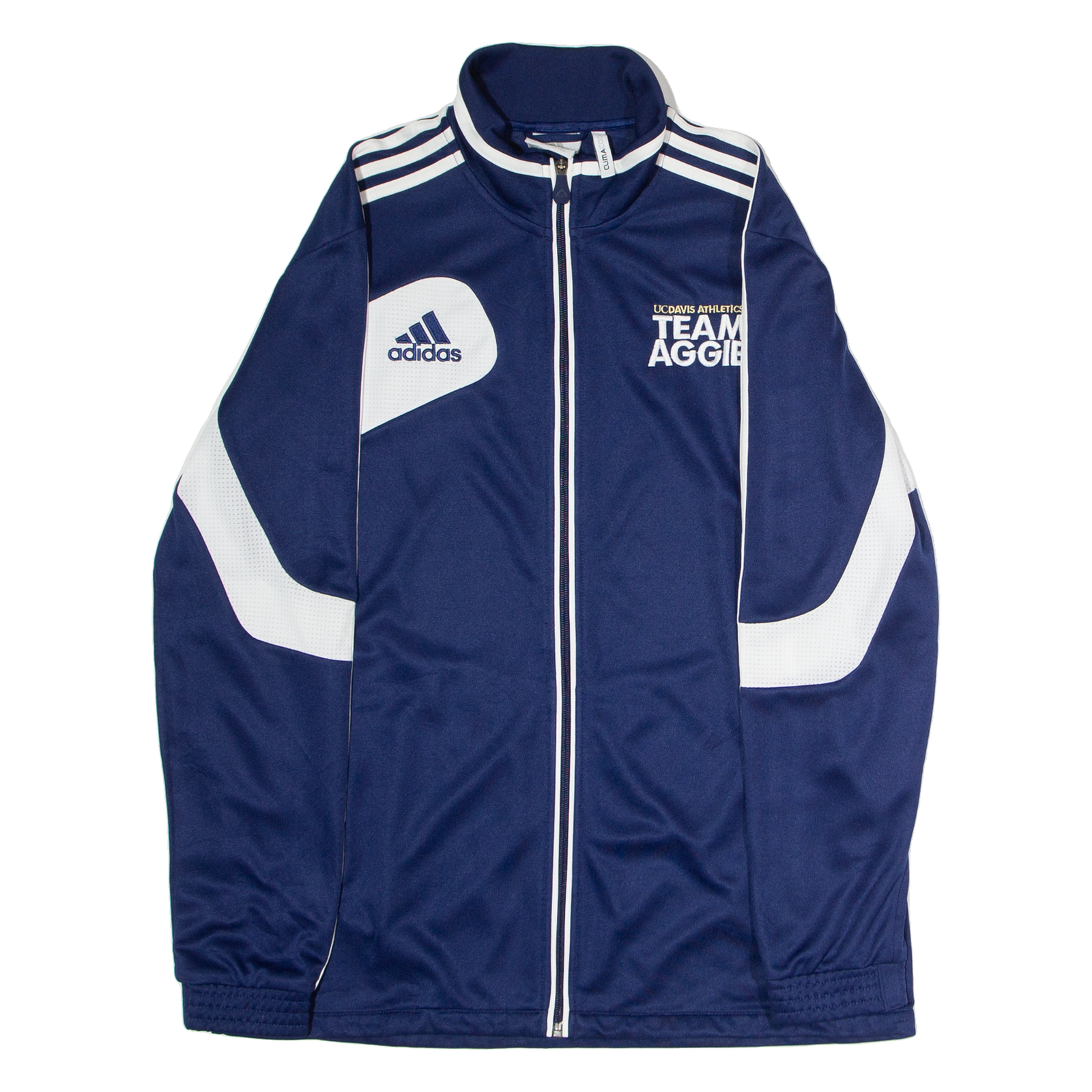 ADIDAS UC Davis Athletics Team Aggie Mens Track Jacket Blue USA Colourblock M Refurbished - N/A refurbished available on Cerqular