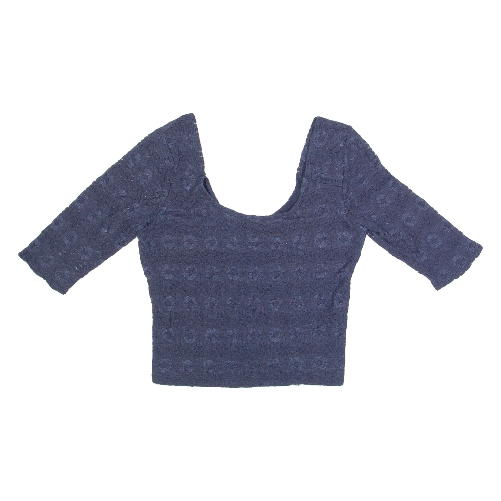 HOLLISTER Womens Cropped Top Blue M Refurbished - N/A refurbished available on Cerqular