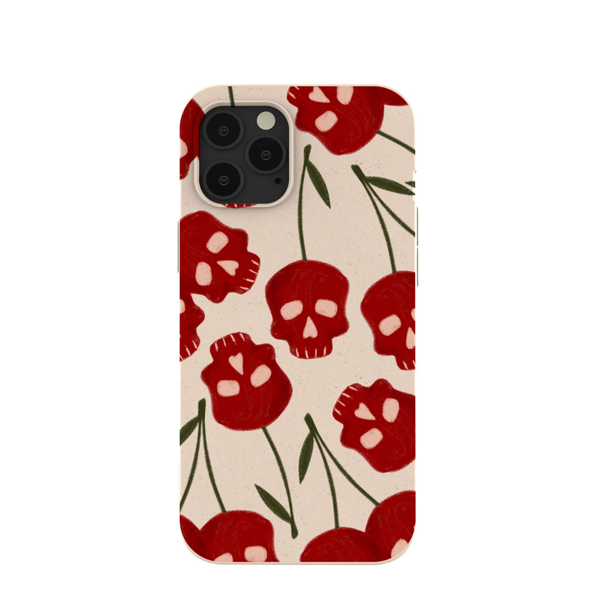 Seashell Scary Cherry iPhone 12 Pro Max Case Refurbished - Pela Case refurbished available on Cerqular
