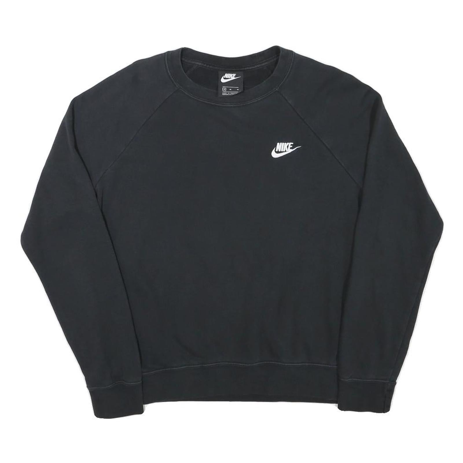 Buy NIKE Womens Black Cotton Blend Crew Neck M Sweatshirt Sportswear Refurbished - $41.59 NIKE Womens Black Cotton Blend Crew Neck M Sweatshirt Sportswear Refurbished - N/A refurbished available on Cerqular