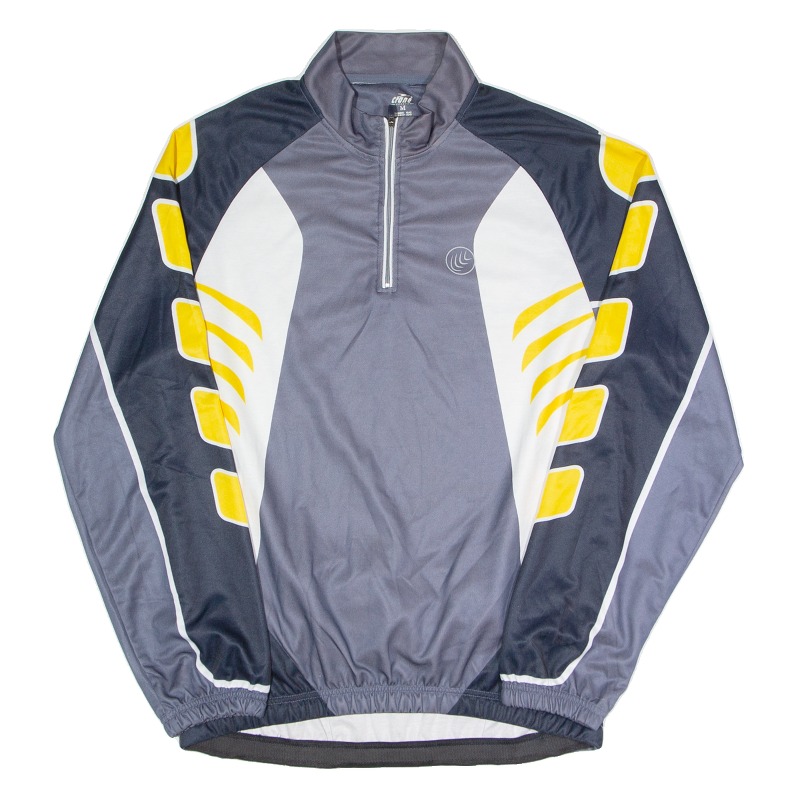 CRANE Cycling Mens Jersey Grey Long Sleeve 1/4 Zip M Refurbished - N/A refurbished available on Cerqular