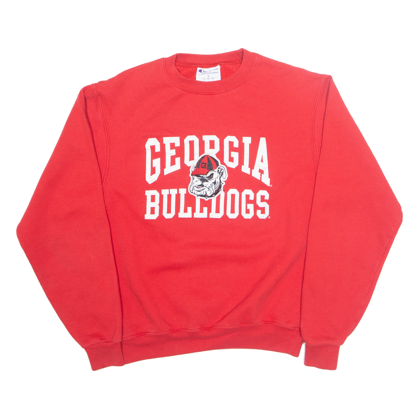 CHAMPION Georgia Bulldogs Mens Sweatshirt Red USA S Refurbished - N/A refurbished available on Cerqular