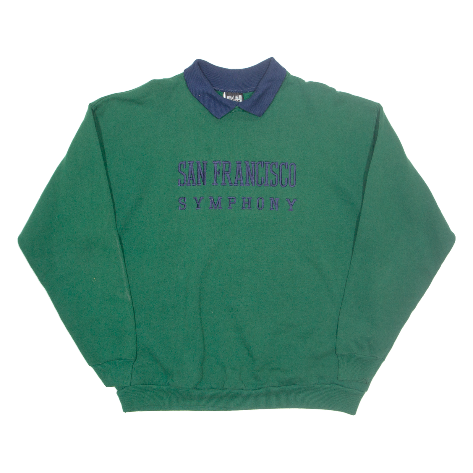 HANES ACTIVEWEAR San Francisco Symphony Mens Sweatshirt Green Collared USA XL Refurbished - N/A refurbished available on Cerqular