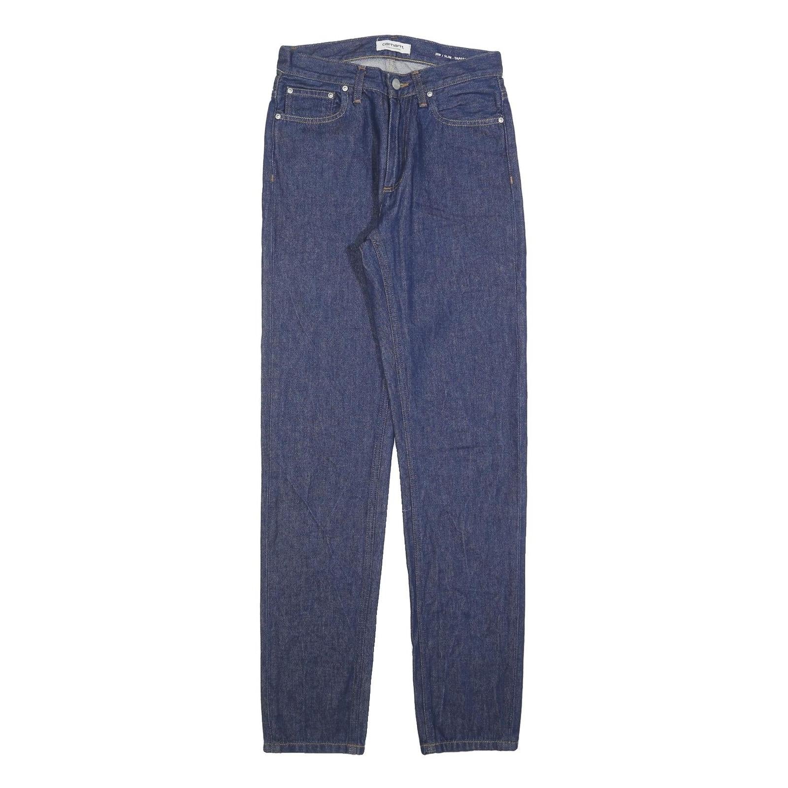 CARHARTT Womens Slim Slim Straight Denim Medium W26 L32 Cotton Blend Zip Jeans Refurbished - N/A refurbished available on Cerqular