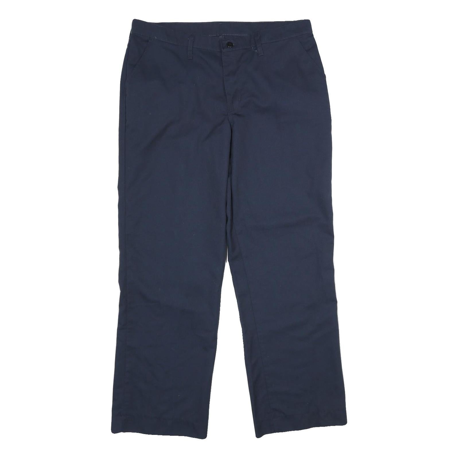 RED KAP Womens Polyester Blend Navy Regular Fit Straight Trousers W36 L32 Refurbished - N/A refurbished available on Cerqular