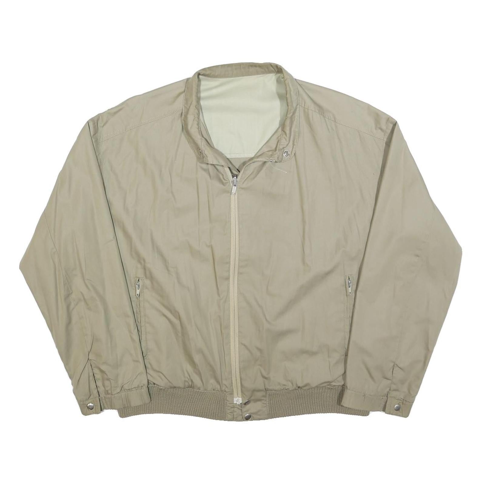 Buy Mens Beige Reversible Zip Jacket L Cotton Blend Plain Classic Lightweight Refurbished - $37.69 Mens Beige Reversible Zip Jacket L Cotton Blend Plain Classic Lightweight Refurbished - N/A refurbished available on Cerqular