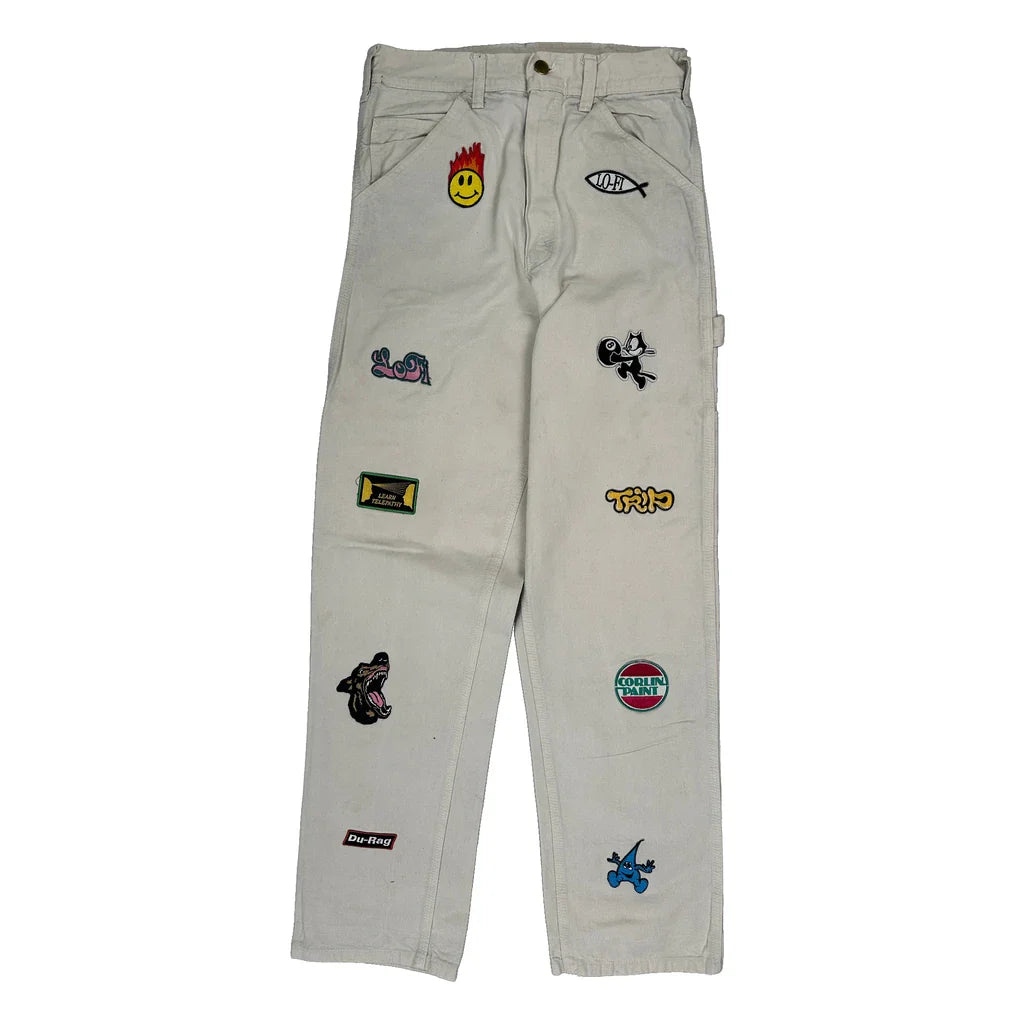 Buy Stan Ray Carpenter Trousers - 28W UK 10 Cream Cotton Refurbished - $33.49 Stan Ray Carpenter Trousers - 28W UK 10 Cream Cotton Refurbished - Thrifted (note: this is a term often used to describe second- refurbished available on Cerqular