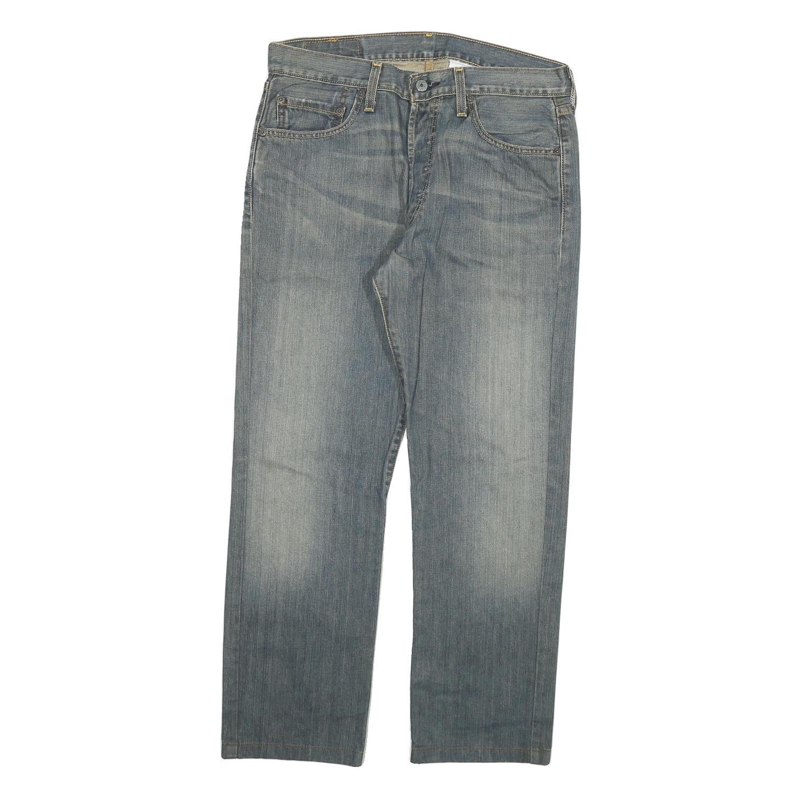 LEVI'S 501 Mens Jeans Blue Regular Straight Denim Light W33 L27 Classic Button Refurbished - N/A refurbished available on Cerqular