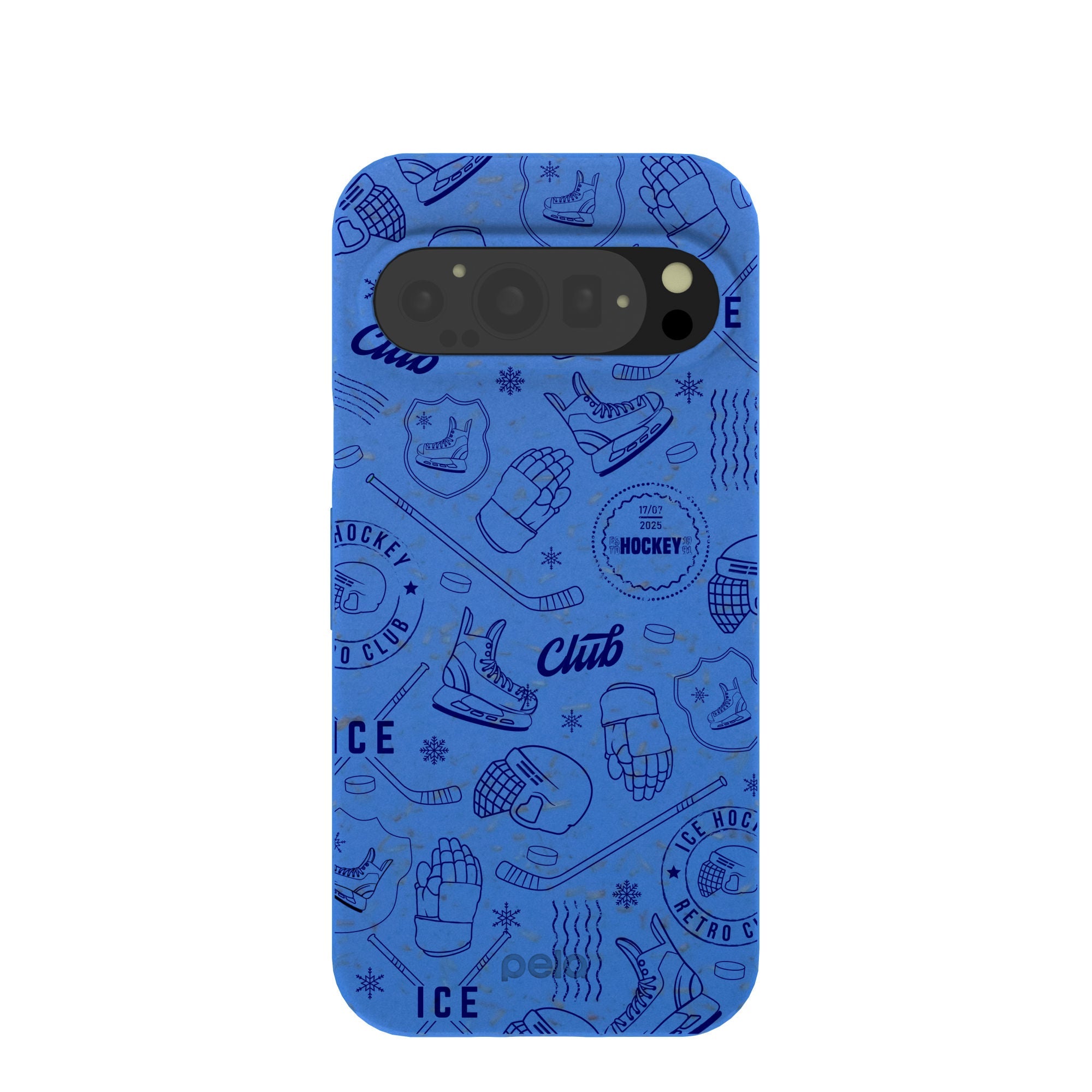 Electric Blue Hockey Postage Google Pixel 9/9 Pro Case Refurbished - Pela Case refurbished available on Cerqular