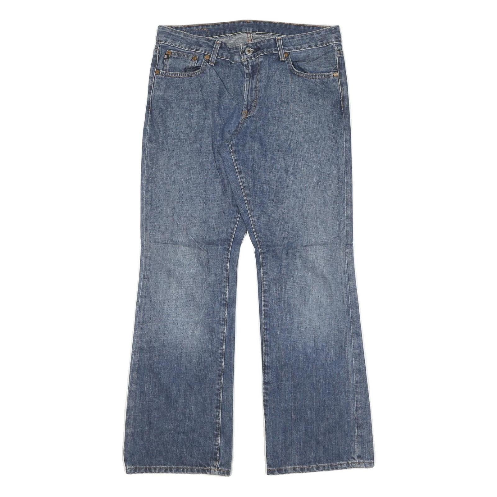 RALPH LAUREN POLO JEANS COMPANY Womens Jeans Blue Regular Flared Denim Medium Refurbished - N/A refurbished available on Cerqular