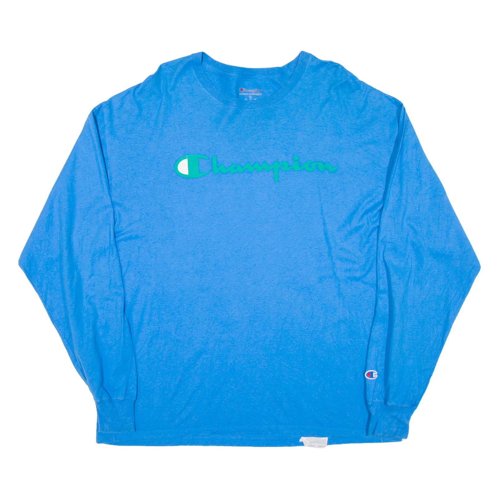 CHAMPION Mens T-Shirt Blue Long Sleeve XL Refurbished - N/A refurbished available on Cerqular