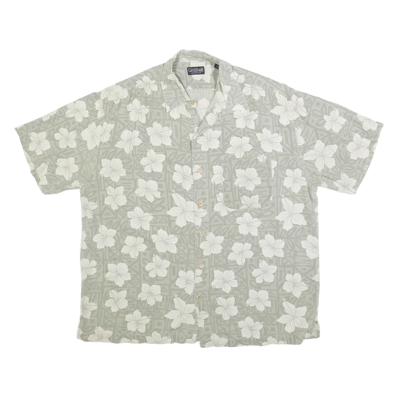 Buy CARBON Mens Green & Cream Cotton Hawaiian Shirt L Casual Summer Beachwear Refurbished - $14.29 CARBON Mens Green & Cream Cotton Hawaiian Shirt L Casual Summer Beachwear Refurbished - N/A refurbished available on Cerqular