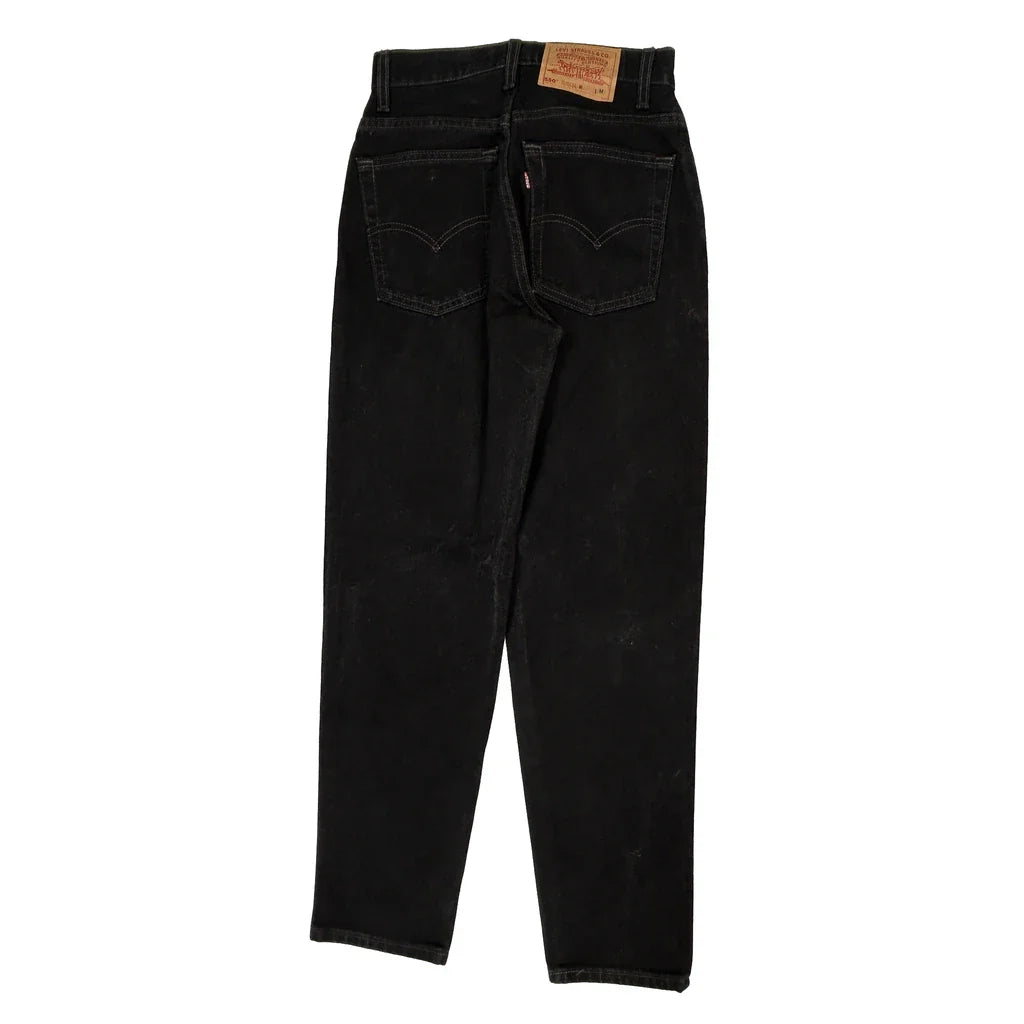 550 Levis Jeans - 26W UK 6 Black Cotton Refurbished - Thrifted (note: this is a term often used to describe second- refurbished available on Cerqular