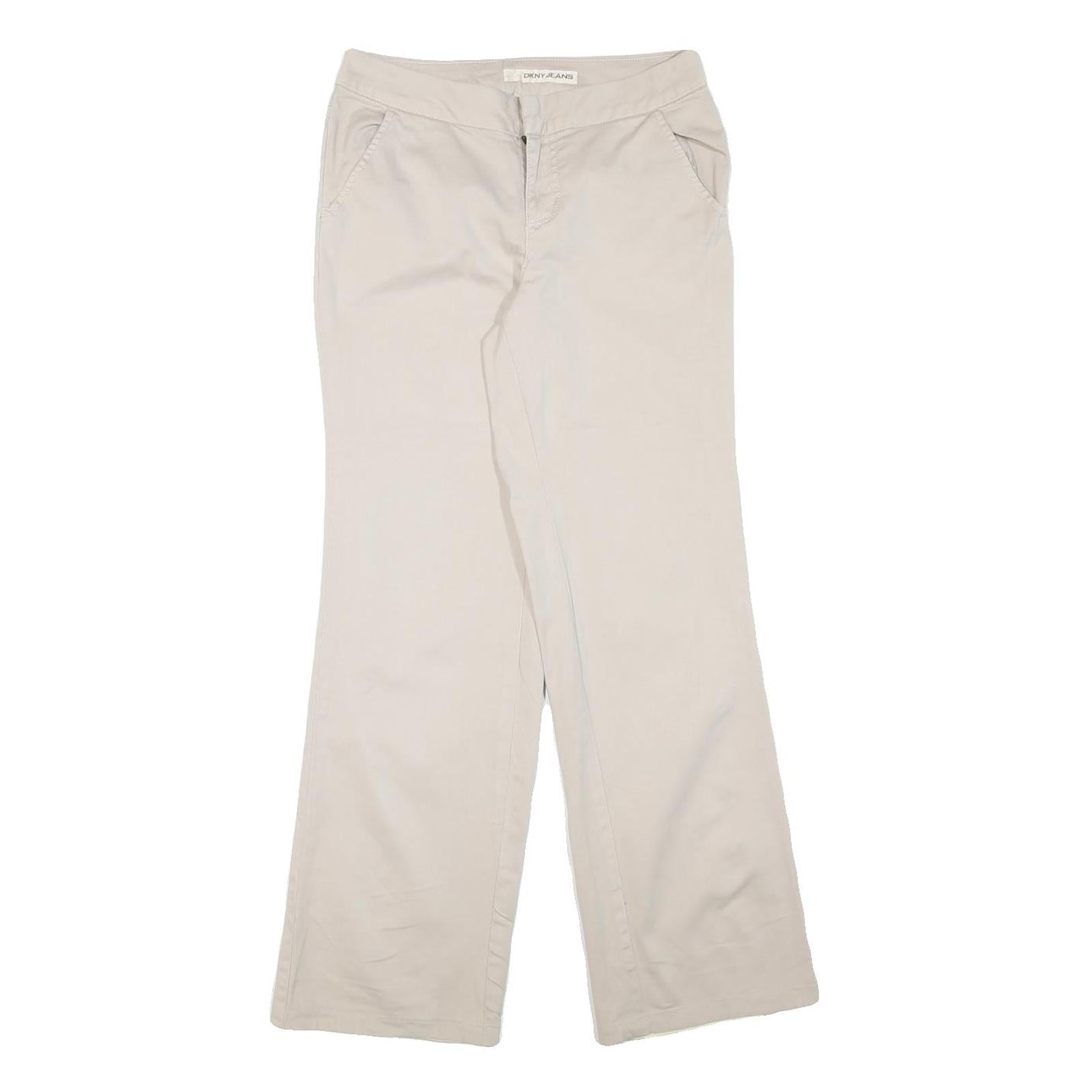 Buy DKNY Womens Cotton Blend Beige Regular Fit Straight Leg Trousers W28 L30 Refurbished - $33.79 DKNY Womens Cotton Blend Beige Regular Fit Straight Leg Trousers W28 L30 Refurbished - N/A refurbished available on Cerqular