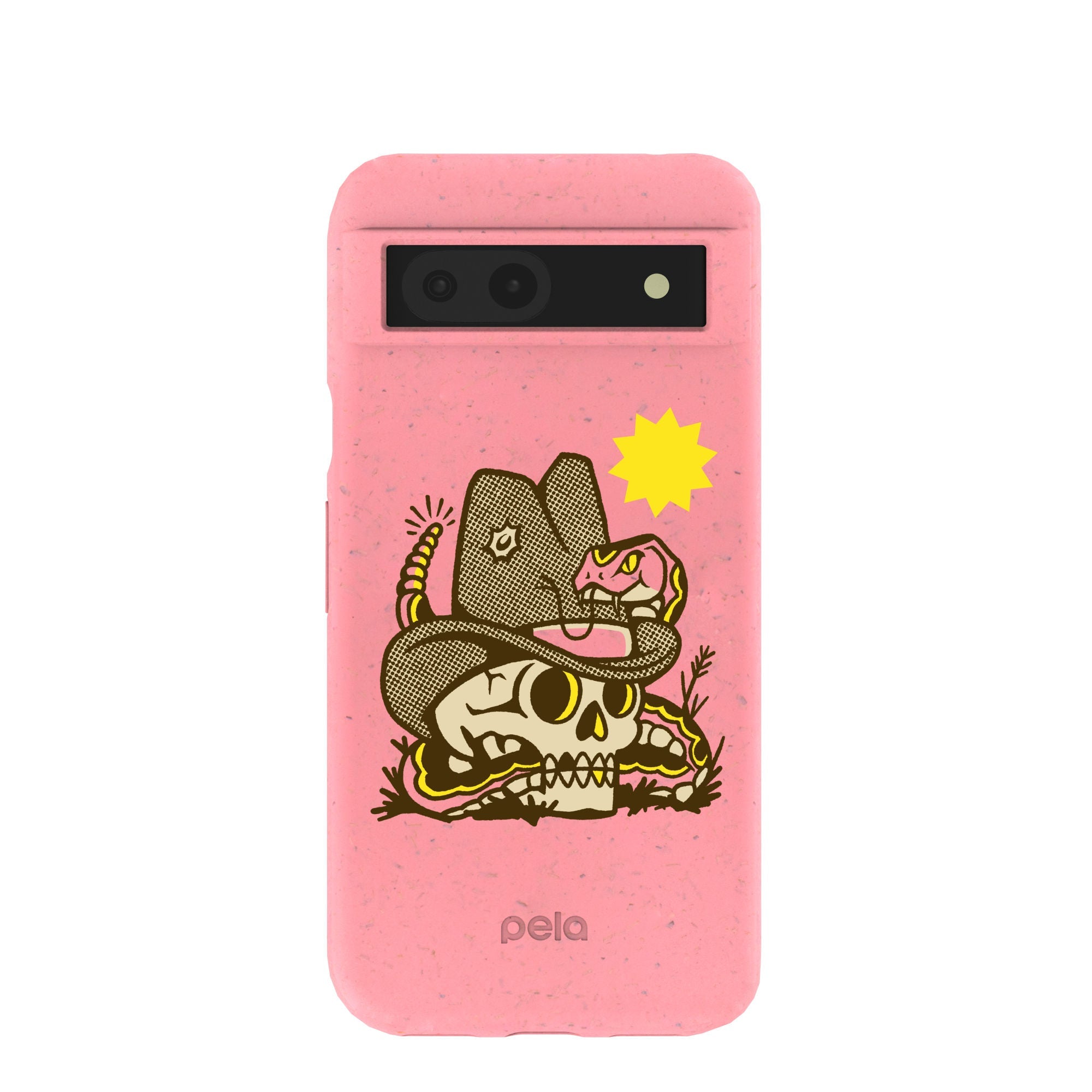 Bubblegum Pink Snakebite Google Pixel 8a Case Refurbished - Pela Case refurbished available on Cerqular