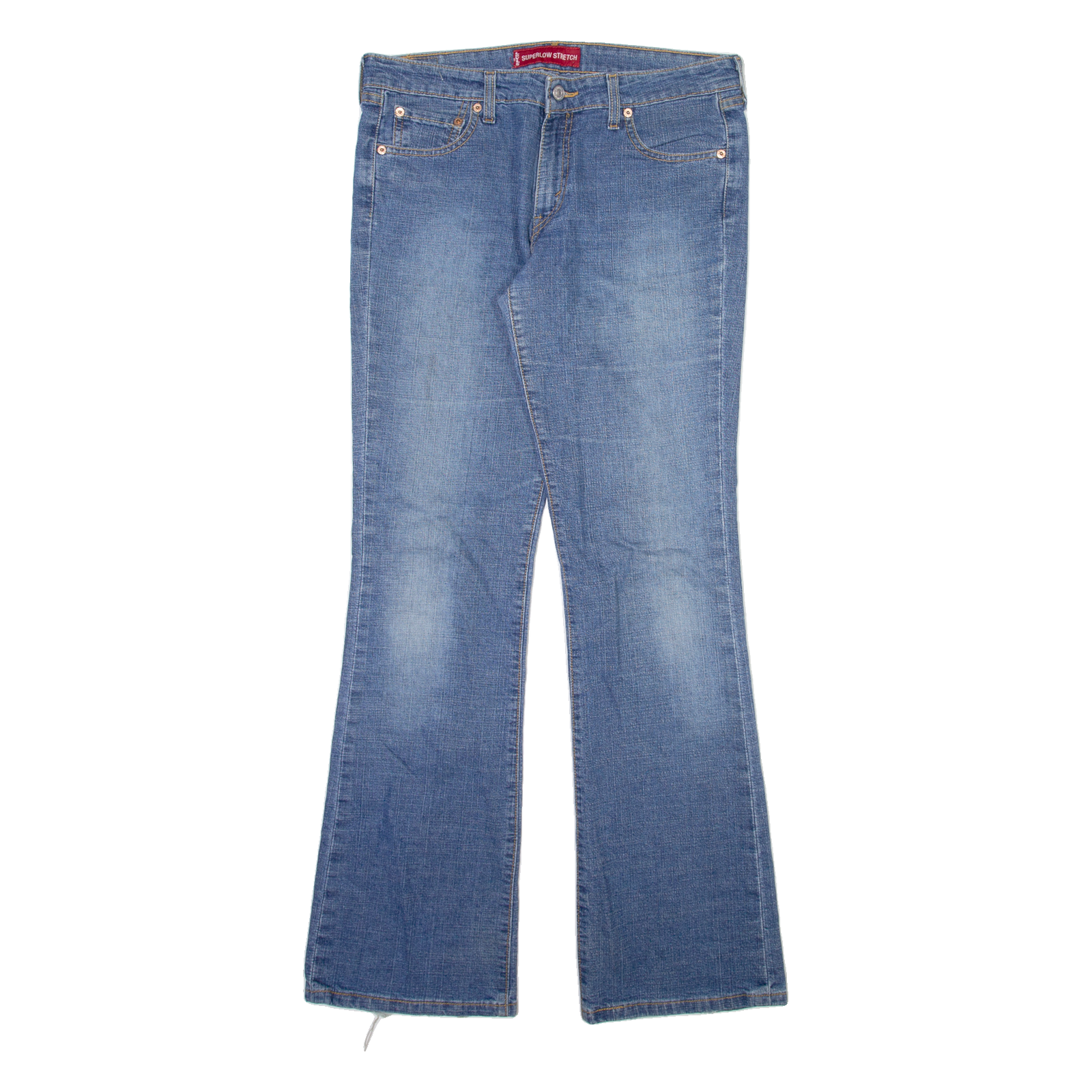 LEVI'S 518 Womens Jeans Blue Regular Bootcut Stone Wash W32 L33 Refurbished - N/A refurbished available on Cerqular