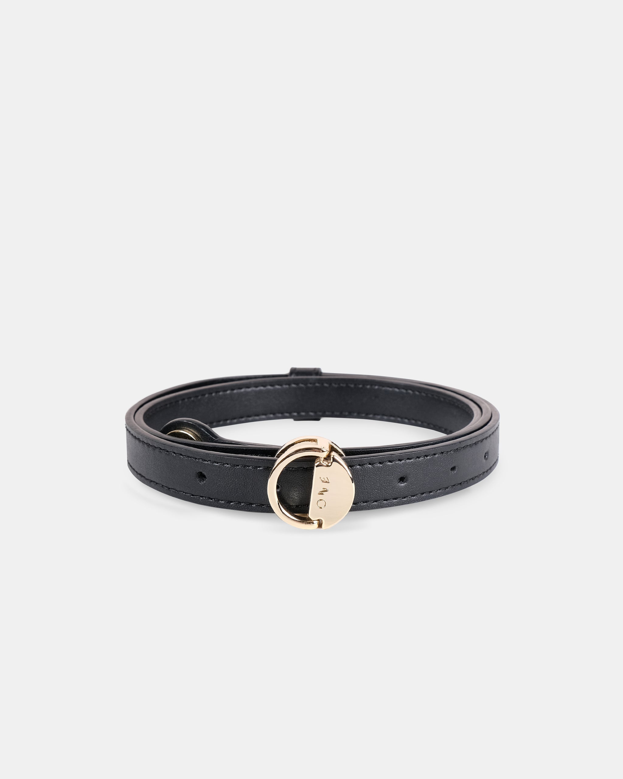 Corn Leather Belt | Color: Black Refurbished - ONE (assuming it refers to the brand "ONE") refurbished available on Cerqular