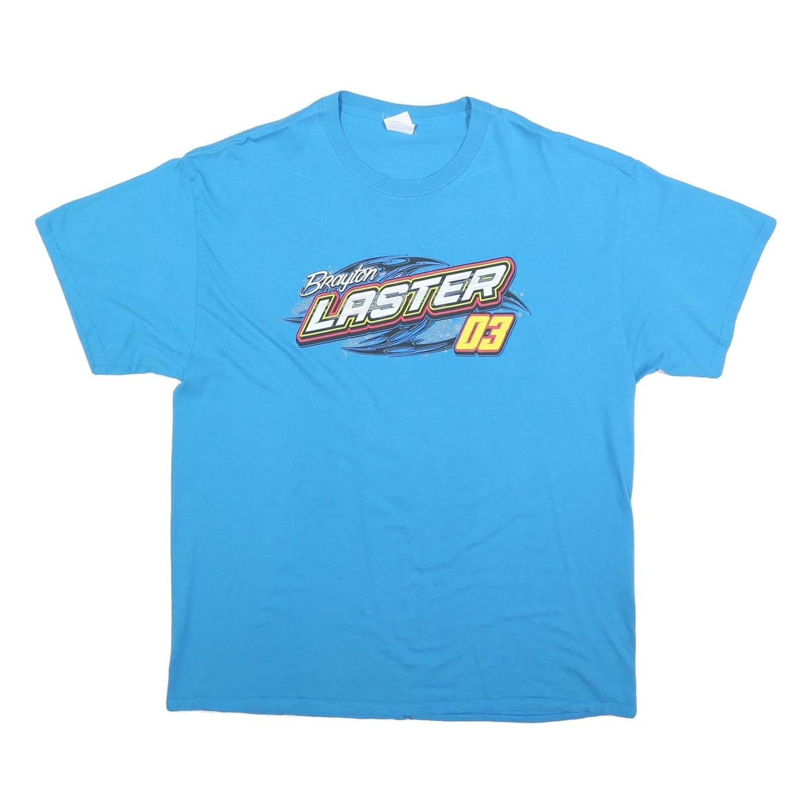 PORT & COMPANY Mens Blue Brayton Laster 03 Graphic T-Shirt XL Short Sleeve Crew Refurbished - N/A refurbished available on Cerqular