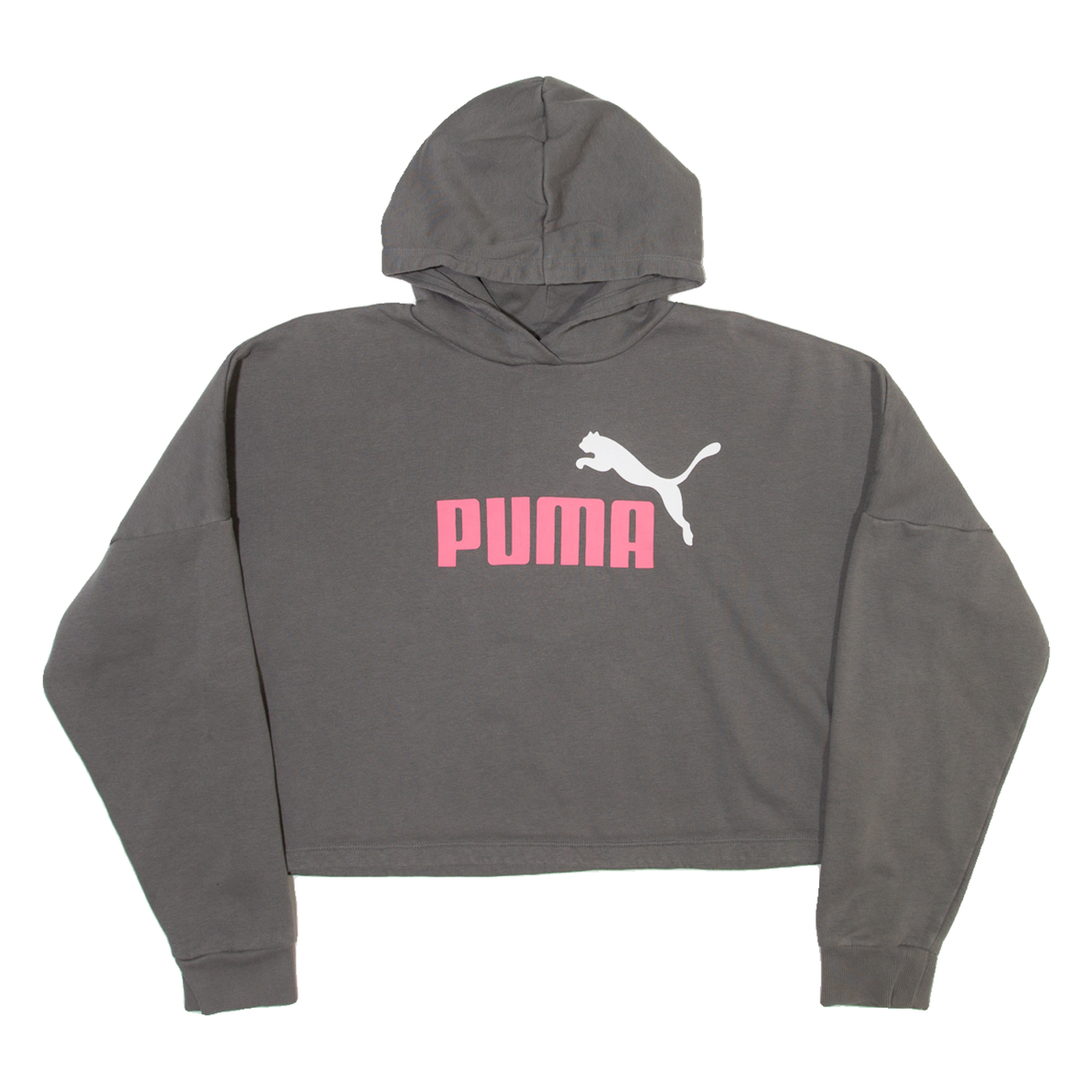 Buy PUMA Cropped Womens Grey Hoodie M Refurbished - $31.19 PUMA Cropped Womens Grey Hoodie M Refurbished - N/A refurbished available on Cerqular