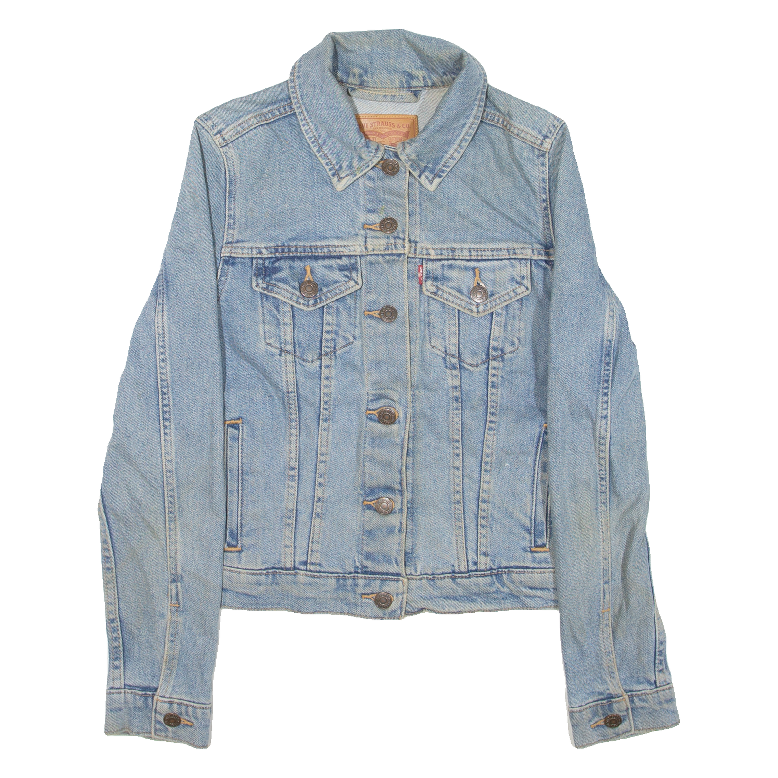 LEVI'S Womens Denim Jacket Blue XS Refurbished - N/A refurbished available on Cerqular