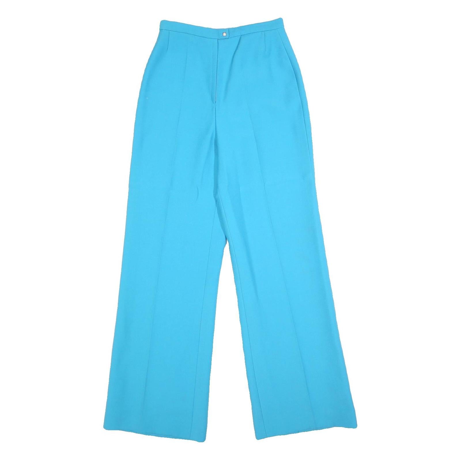 Buy Womens Blue Regular Fit Wide-Leg Trousers W26 L30 Stylish Comfortable Zip Refurbished - $16.89 Womens Blue Regular Fit Wide-Leg Trousers W26 L30 Stylish Comfortable Zip Refurbished - N/A refurbished available on Cerqular