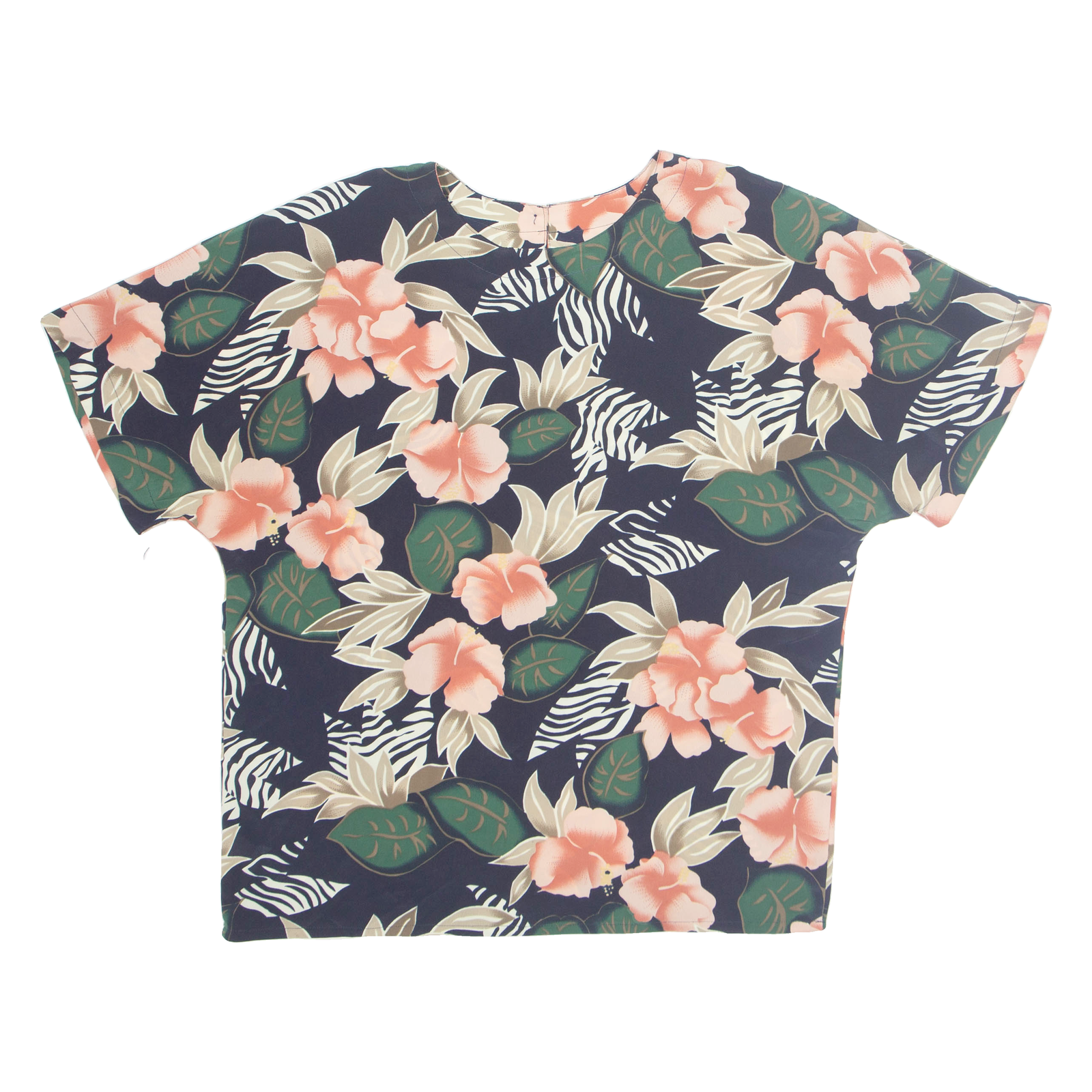CAVIAR Womens Printed Blouse Blue Floral M Refurbished - N/A refurbished available on Cerqular