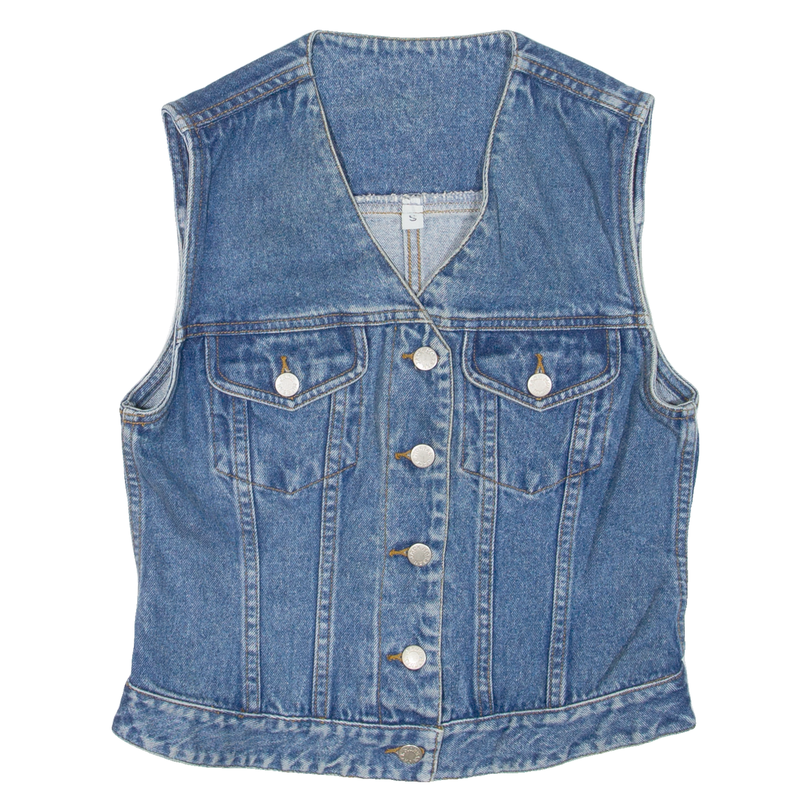 JACK MORGAN Womens Denim Gilet Blue S Refurbished - N/A refurbished available on Cerqular