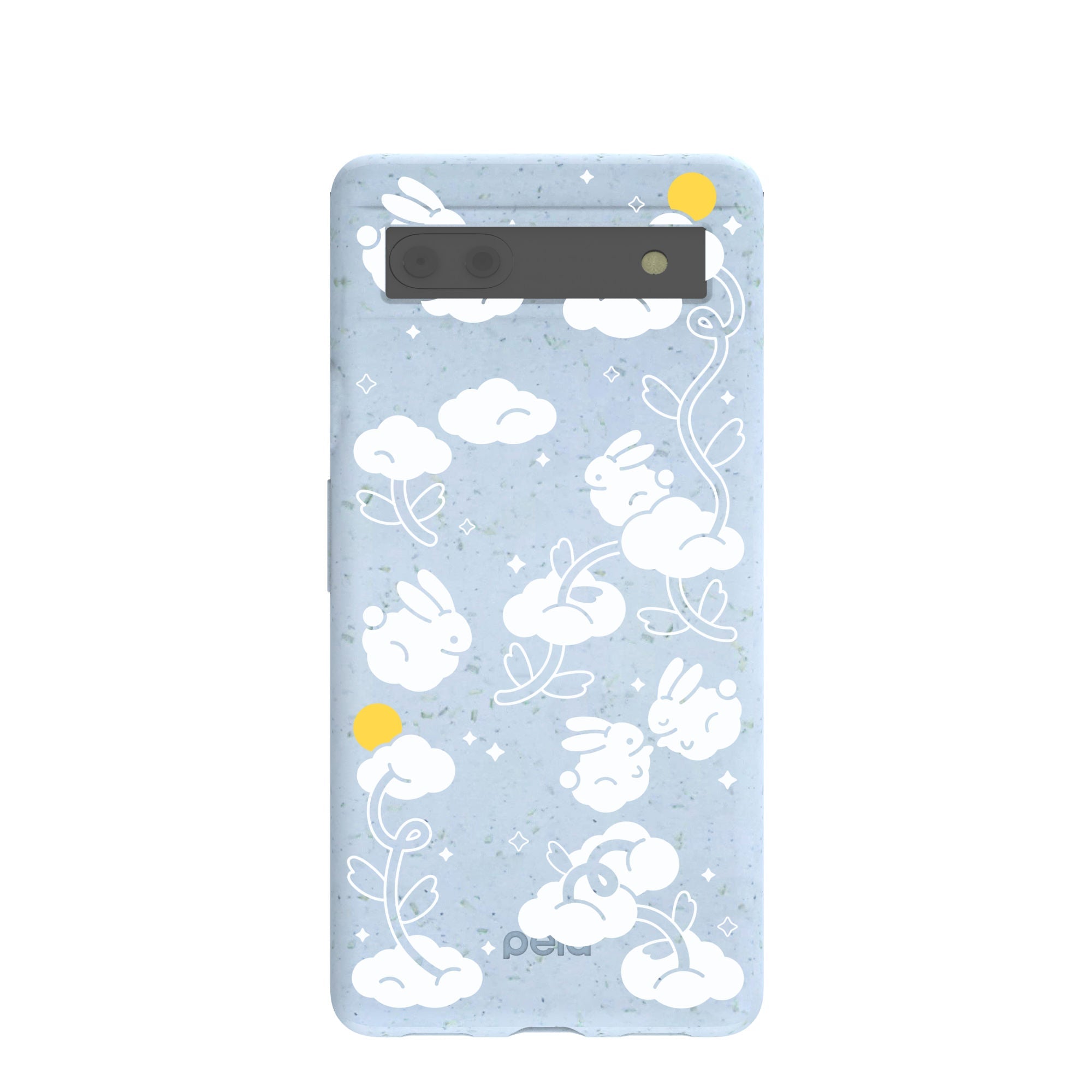 Buy Powder Blue Fluffy Flower Google Pixel 6a Case Refurbished - $80.00 Powder Blue Fluffy Flower Google Pixel 6a Case Refurbished - Pela Case refurbished available on Cerqular