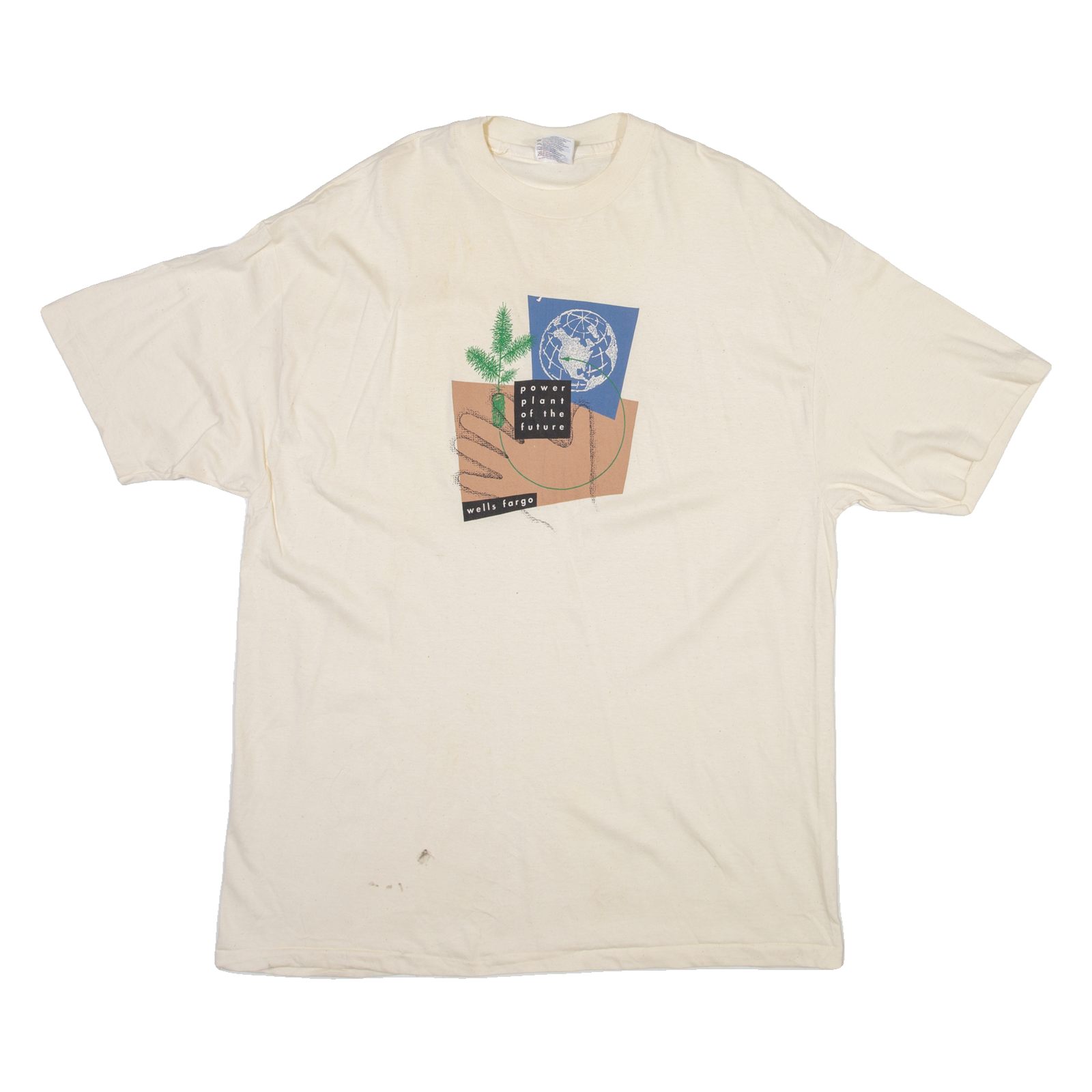 HANES Mens T-Shirt Cream XL Refurbished - N/A refurbished available on Cerqular