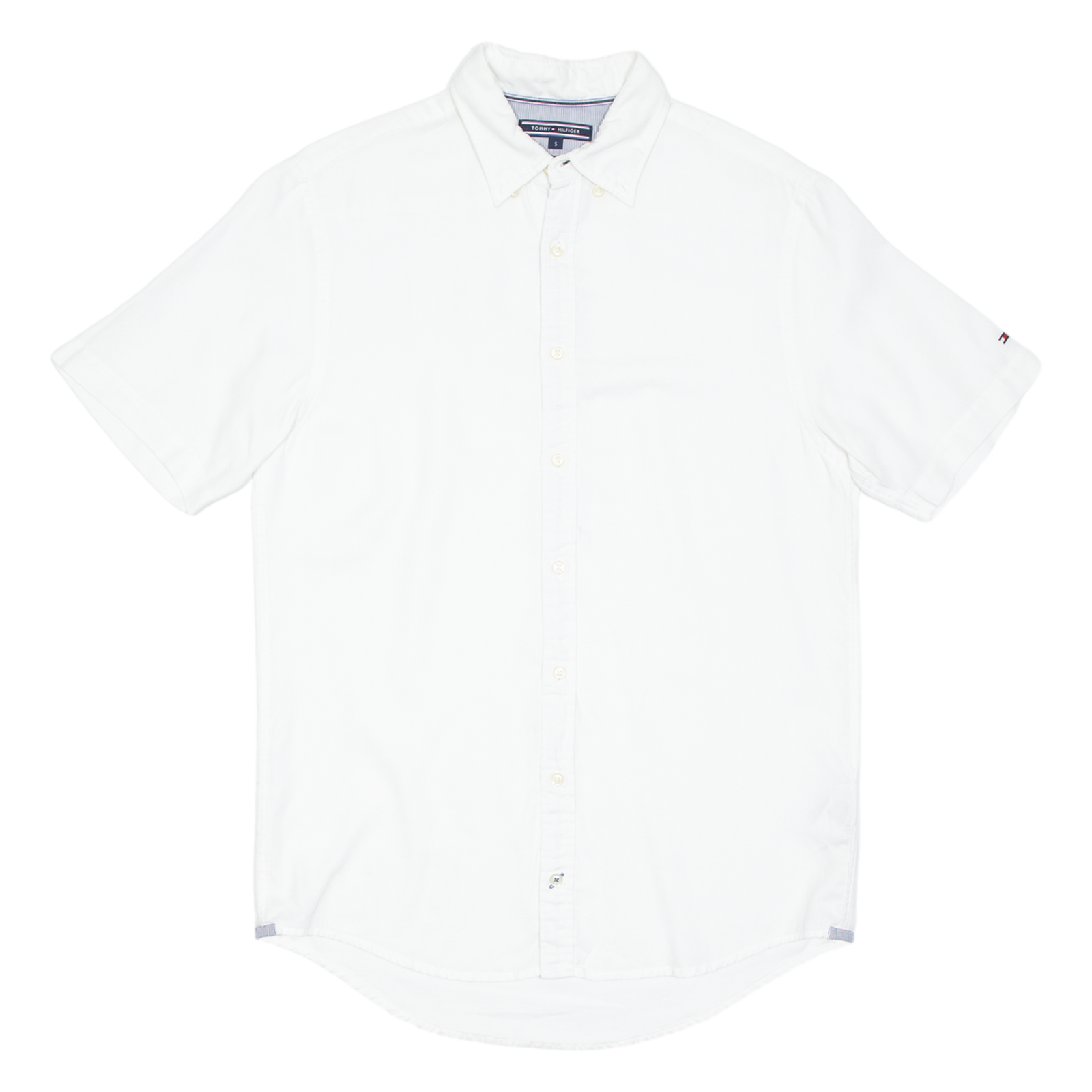TOMMY HILFIGER Mens Plain Shirt White S Refurbished - N/A refurbished available on Cerqular