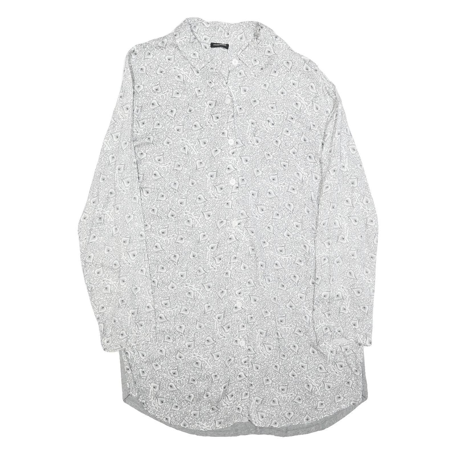 Buy EMPORIO ARMANI Womens White & Grey Patterned Day Cotton Blend Shirt Dress M Refurbished - $36.39 EMPORIO ARMANI Womens White & Grey Patterned Day Cotton Blend Shirt Dress M Refurbished - N/A refurbished available on Cerqular