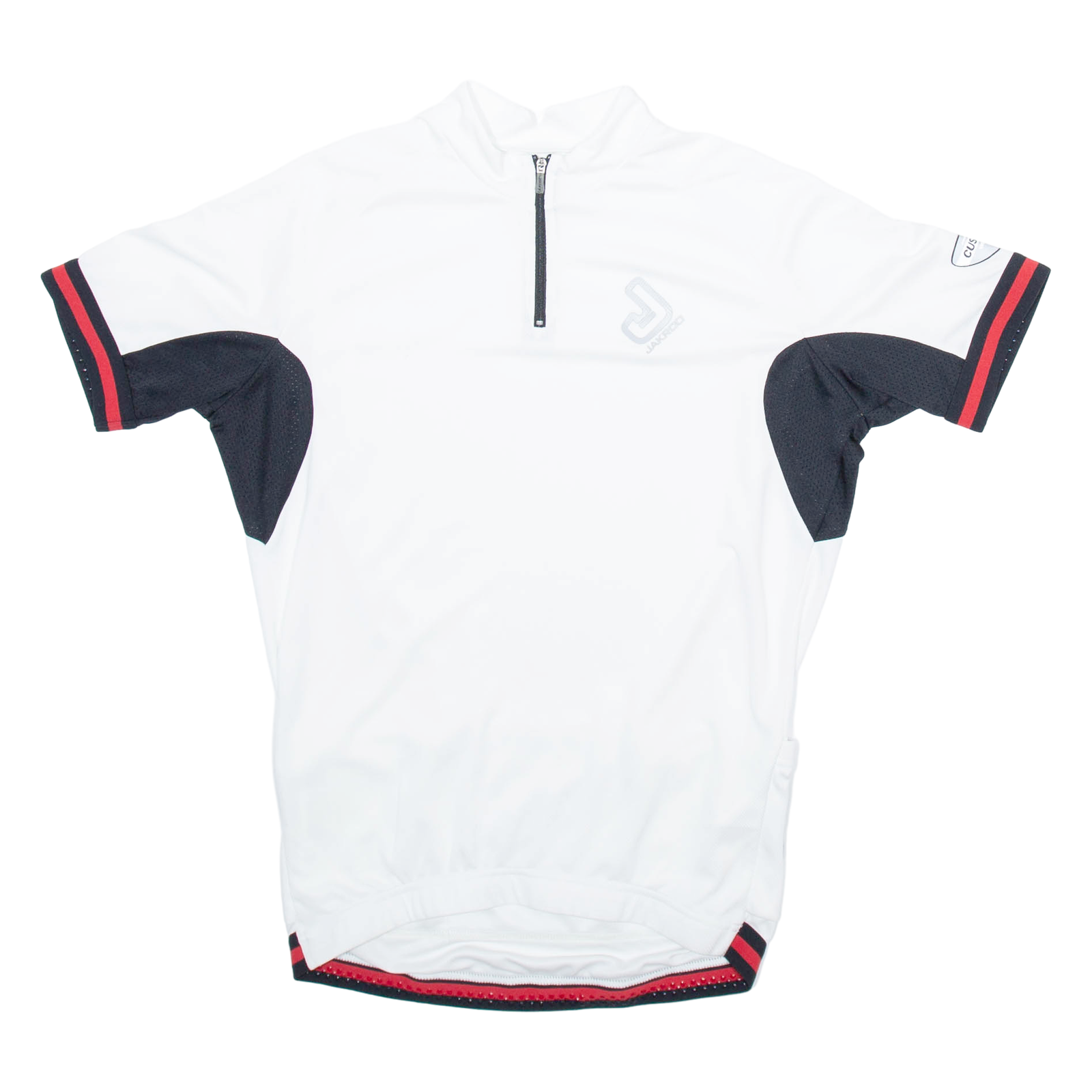 JACKAROO Cycling Mens Jersey White 1/4 Zip L Refurbished - N/A refurbished available on Cerqular