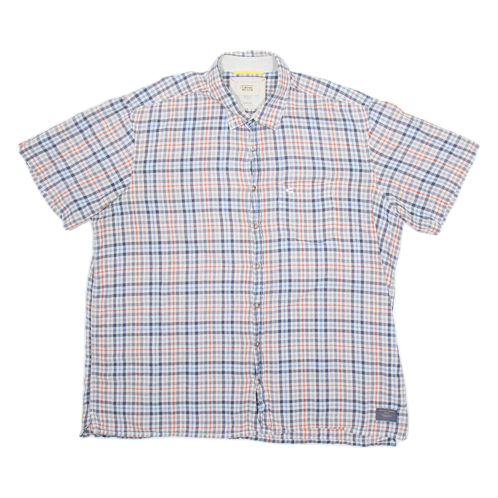 CAMEL ACTIVE Mens Shirt Blue Check 2XL Refurbished - N/A refurbished available on Cerqular