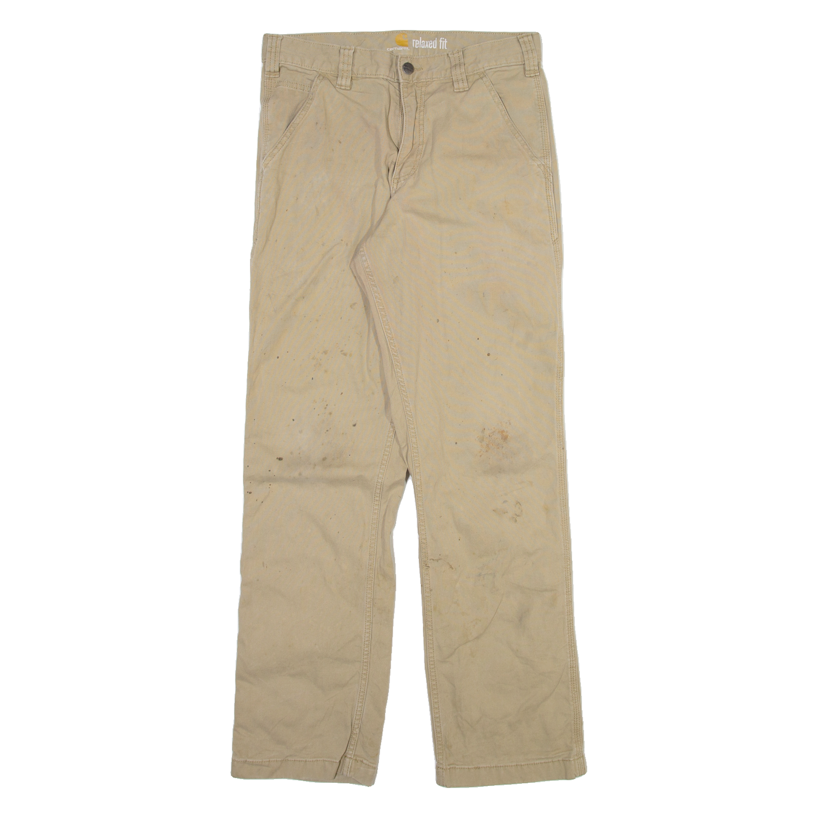 CARHARTT Mens Trousers Beige Relaxed Straight W30 L32 Refurbished - N/A refurbished available on Cerqular