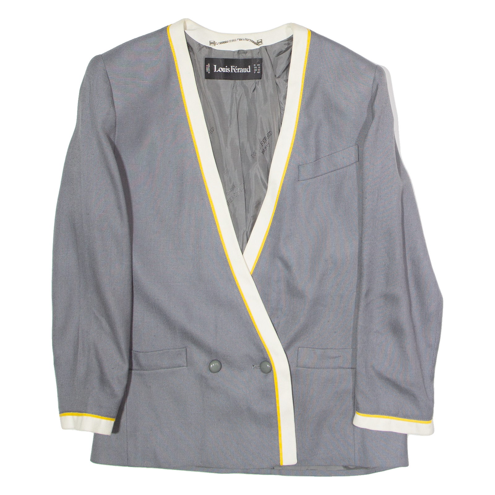 Buy LOUIS FERAUD Womens Blazer Jacket Grey Viscose UK 12 Refurbished - $74.09 LOUIS FERAUD Womens Blazer Jacket Grey Viscose UK 12 Refurbished - N/A refurbished available on Cerqular
