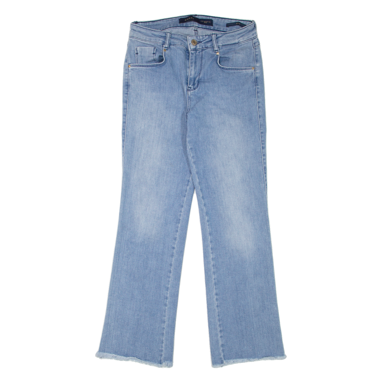 GUESS Jenny Womens Jeans Blue Regular Bootcut Stone Wash W27 L27 Refurbished - N/A refurbished available on Cerqular