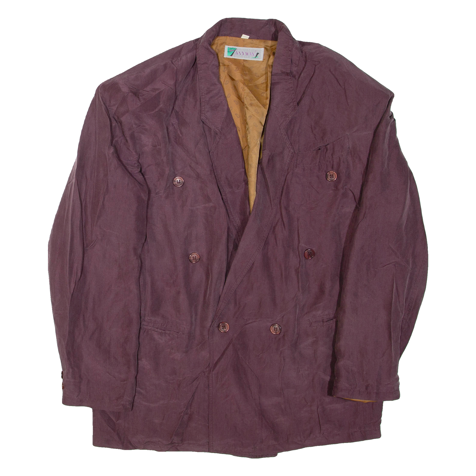 Mens Blazer Jacket Purple Silk M Refurbished - N/A refurbished available on Cerqular