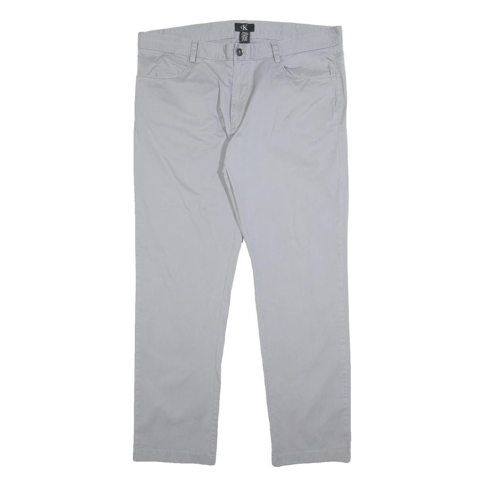Buy CALVIN KLEIN Mens Slim Light Grey Cotton Blend Slim Trousers W38 L32 Stylish Refurbished - $36.39 CALVIN KLEIN Mens Slim Light Grey Cotton Blend Slim Trousers W38 L32 Stylish Refurbished - N/A refurbished available on Cerqular