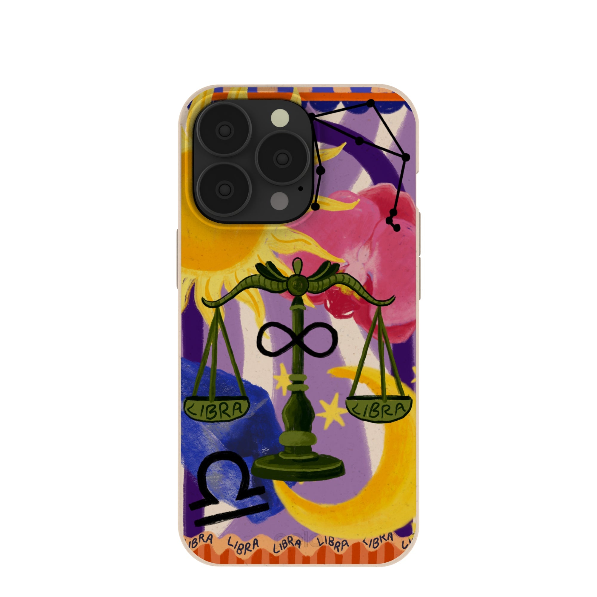 Seashell Libra Scale iPhone 13 Pro Case Refurbished - Pela Case refurbished available on Cerqular
