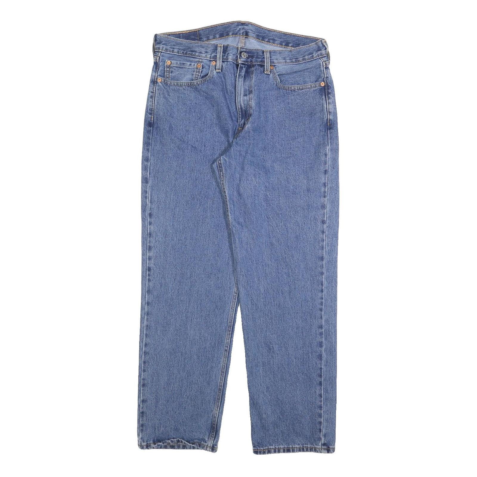 LEVI'S 550 Straight Mens Jeans Blue Relaxed Straight Denim Medium W33 L29 Zip Refurbished - N/A refurbished available on Cerqular