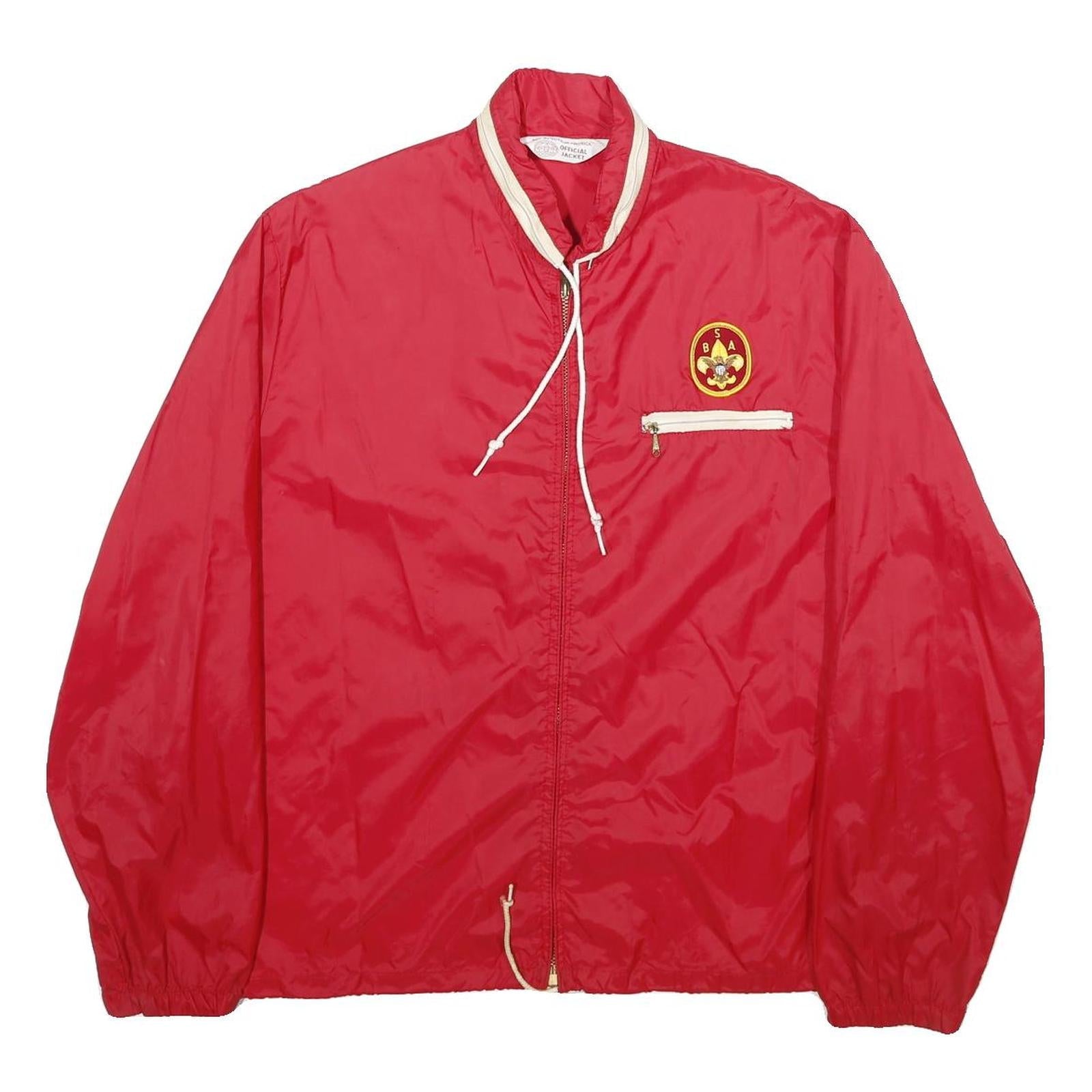 Buy BOY SCOUTS OF AMERICA Mens Red Nylon Bomber Jacket M Plain Zip Lightweight Refurbished - $32.49 BOY SCOUTS OF AMERICA Mens Red Nylon Bomber Jacket M Plain Zip Lightweight Refurbished - N/A refurbished available on Cerqular