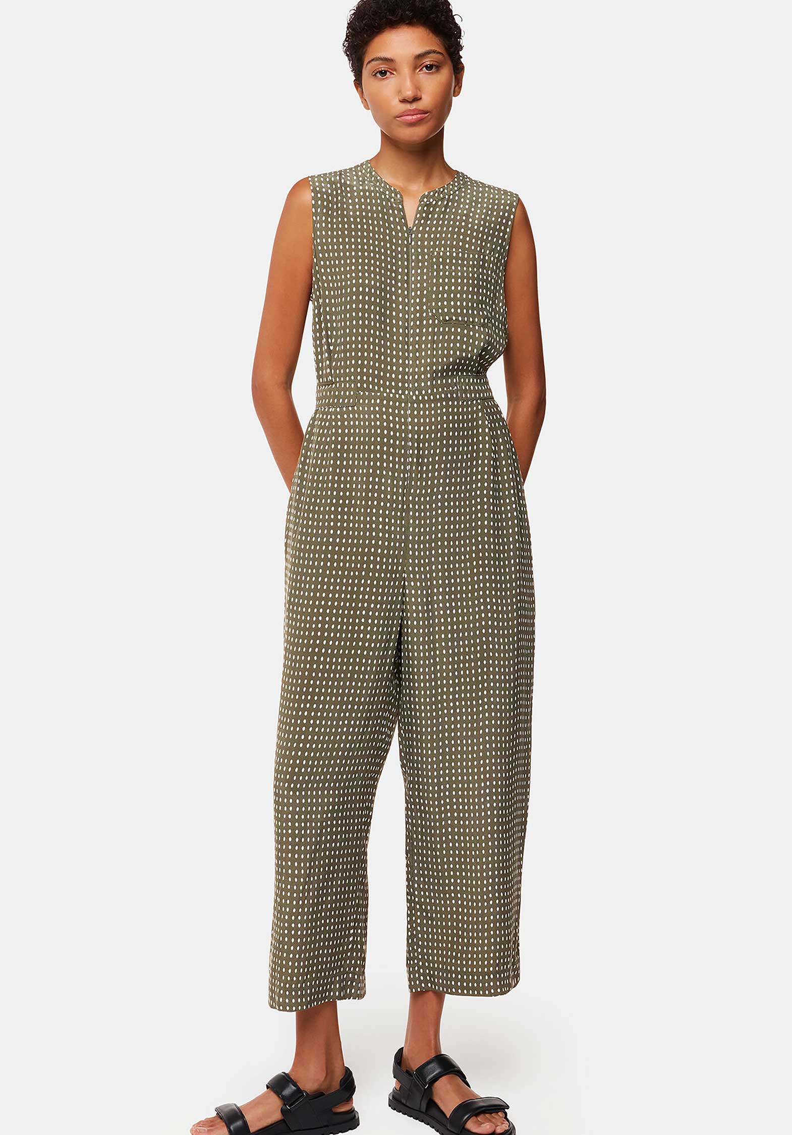 Jumpsuit 38485 Khaki-multi | Color: KHAKI/MULTI | Size: 10 Refurbished - N/A (I could not find a well-known brand with this name refurbished available on Cerqular