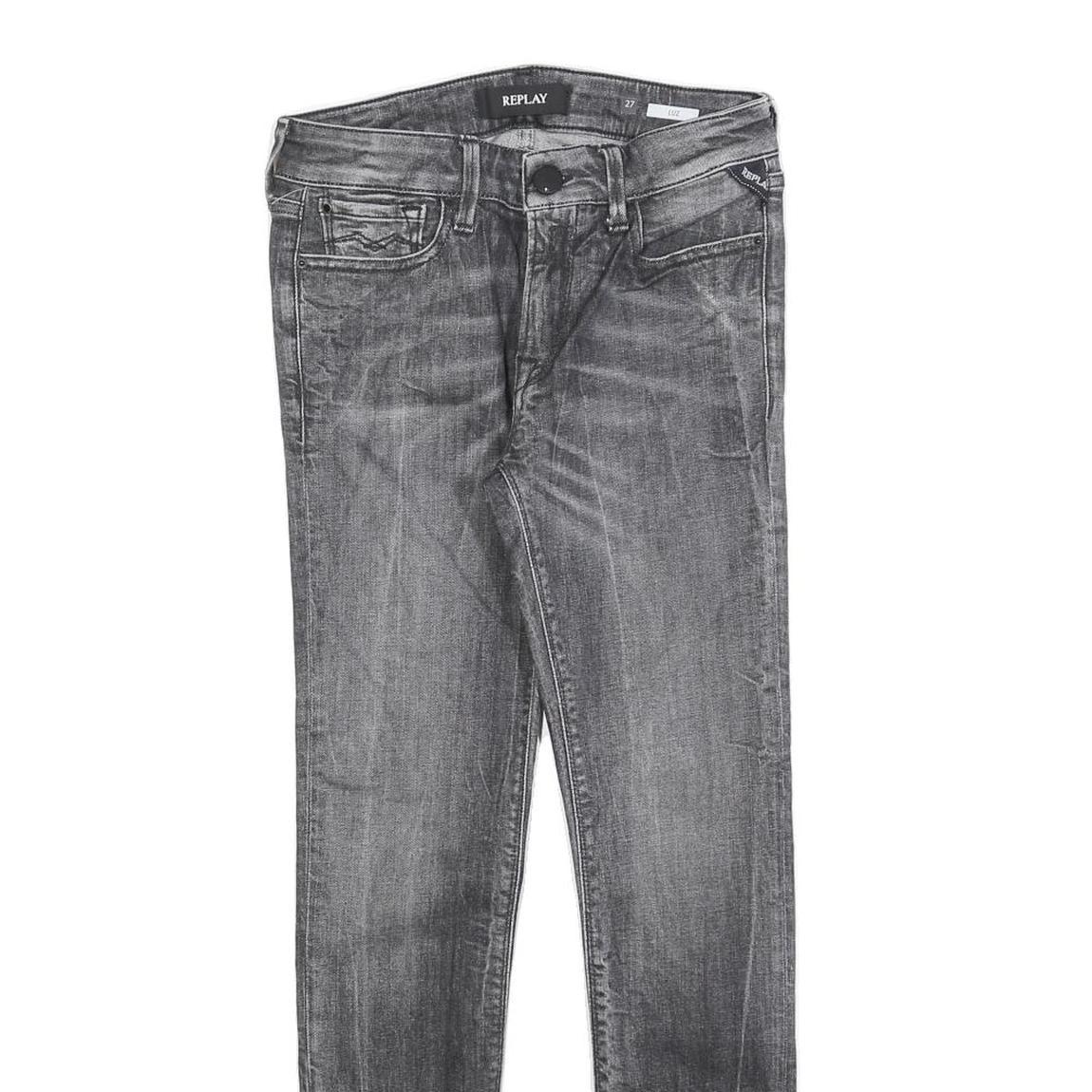 REPLAY Womens Jeans Blue Slim Skinny Denim Medium W27 L28 Stylish Zip Refurbished - N/A refurbished available on Cerqular