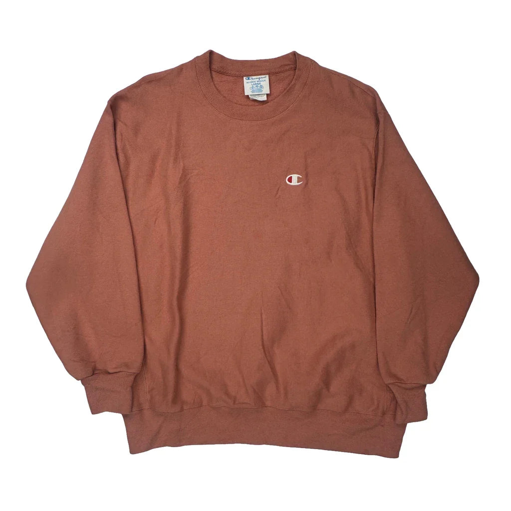 Buy Reverse Weave Champion Sweatshirt - Large Brown Cotton Refurbished - $53.59 Reverse Weave Champion Sweatshirt - Large Brown Cotton Refurbished - Thrifted (note: this is a term often used to describe second- refurbished available on Cerqular