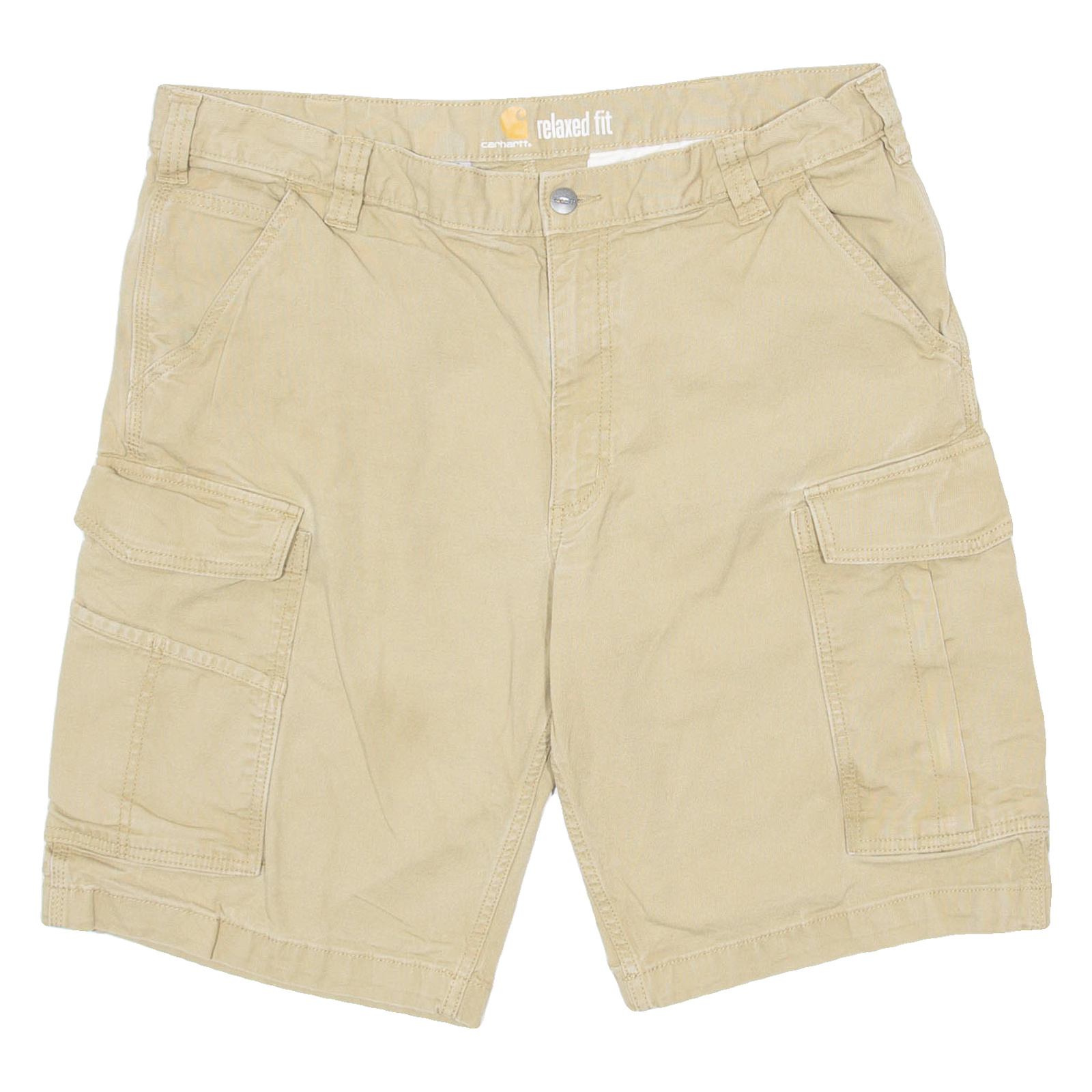 CARHARTT Mens Workwear Shorts Beige Relaxed XL W38 Refurbished - N/A refurbished available on Cerqular