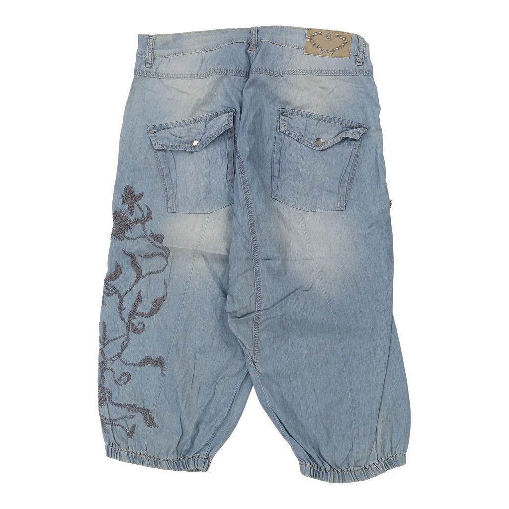 Buy Unbranded Denim Shorts - 36W UK 16 Light Wash Cotton Refurbished - $16.87 Unbranded Denim Shorts - 36W UK 16 Light Wash Cotton Refurbished - Thrifted (note: this is a term often used to describe second- refurbished available on Cerqular
