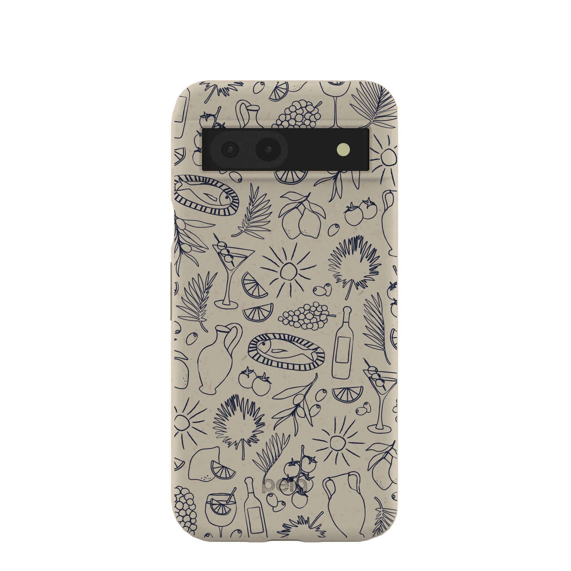 London Fog Mediterranean Moments Google Pixel 8a Case Refurbished - Pela Case refurbished available on Cerqular