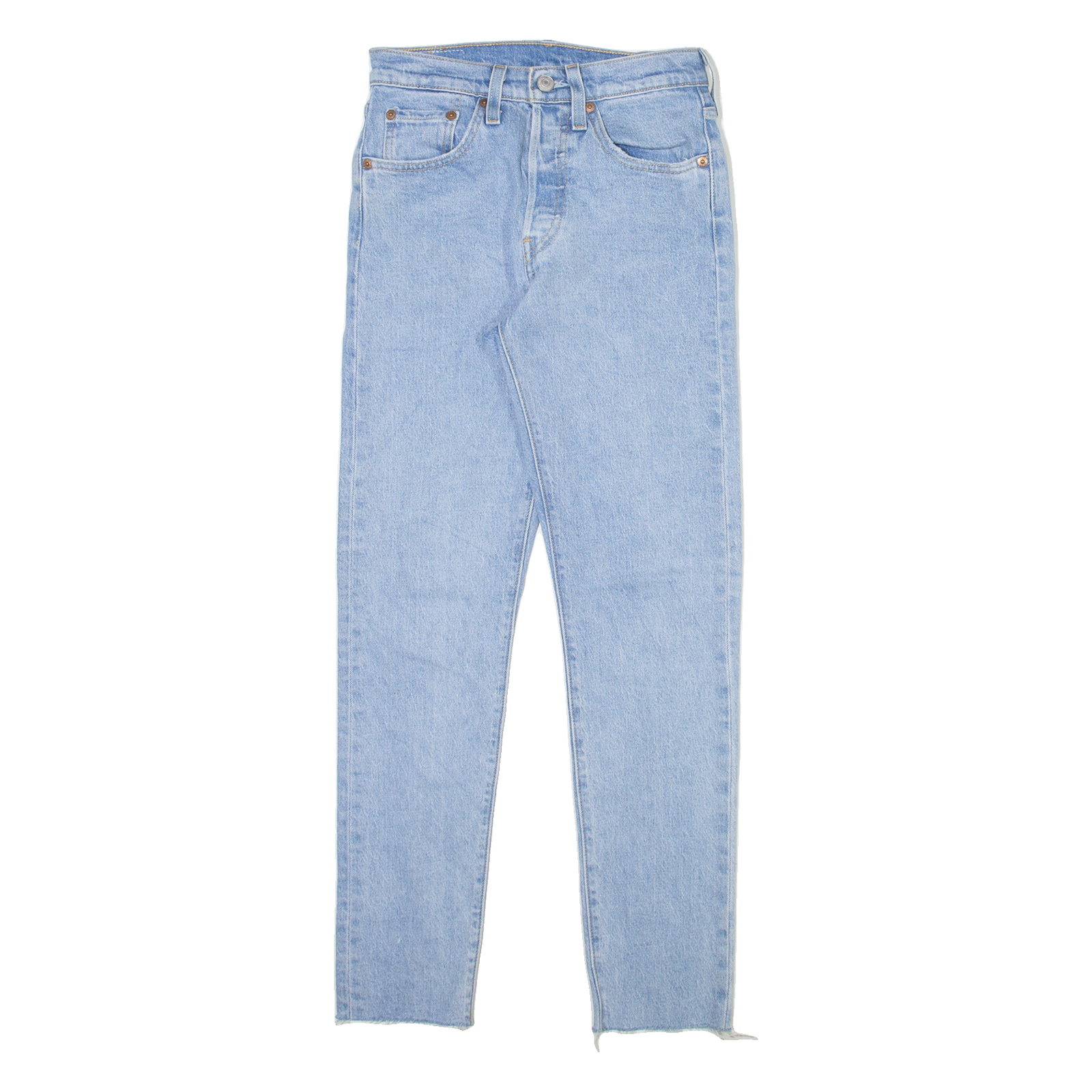 LEVI'S 501S Jeans Womens Blue Skinny Straight W24 L28 Refurbished - N/A refurbished available on Cerqular