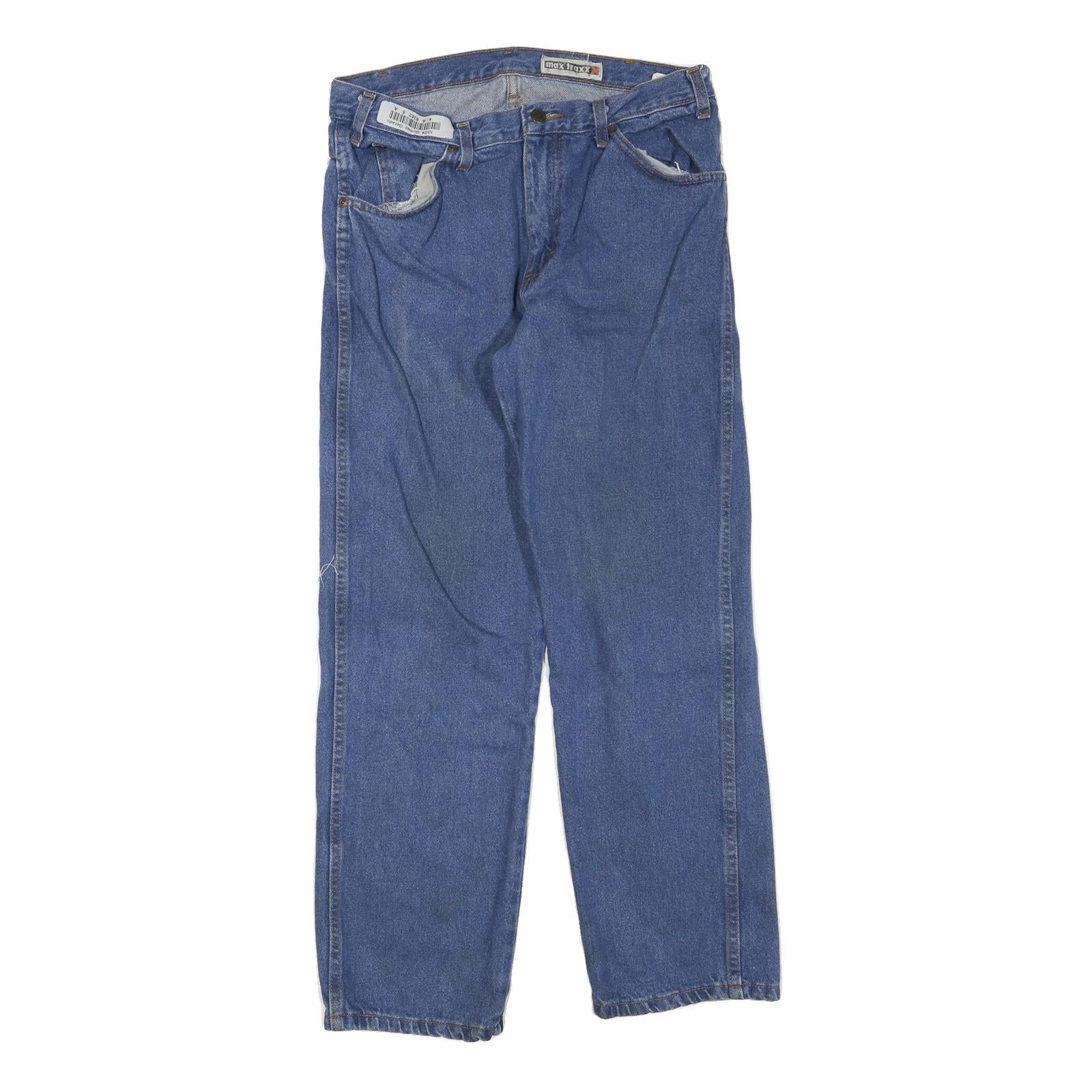 DICKIES Mens Jeans Blue Regular Straight Denim W32 L30 Classic Zip Closure Refurbished - N/A refurbished available on Cerqular