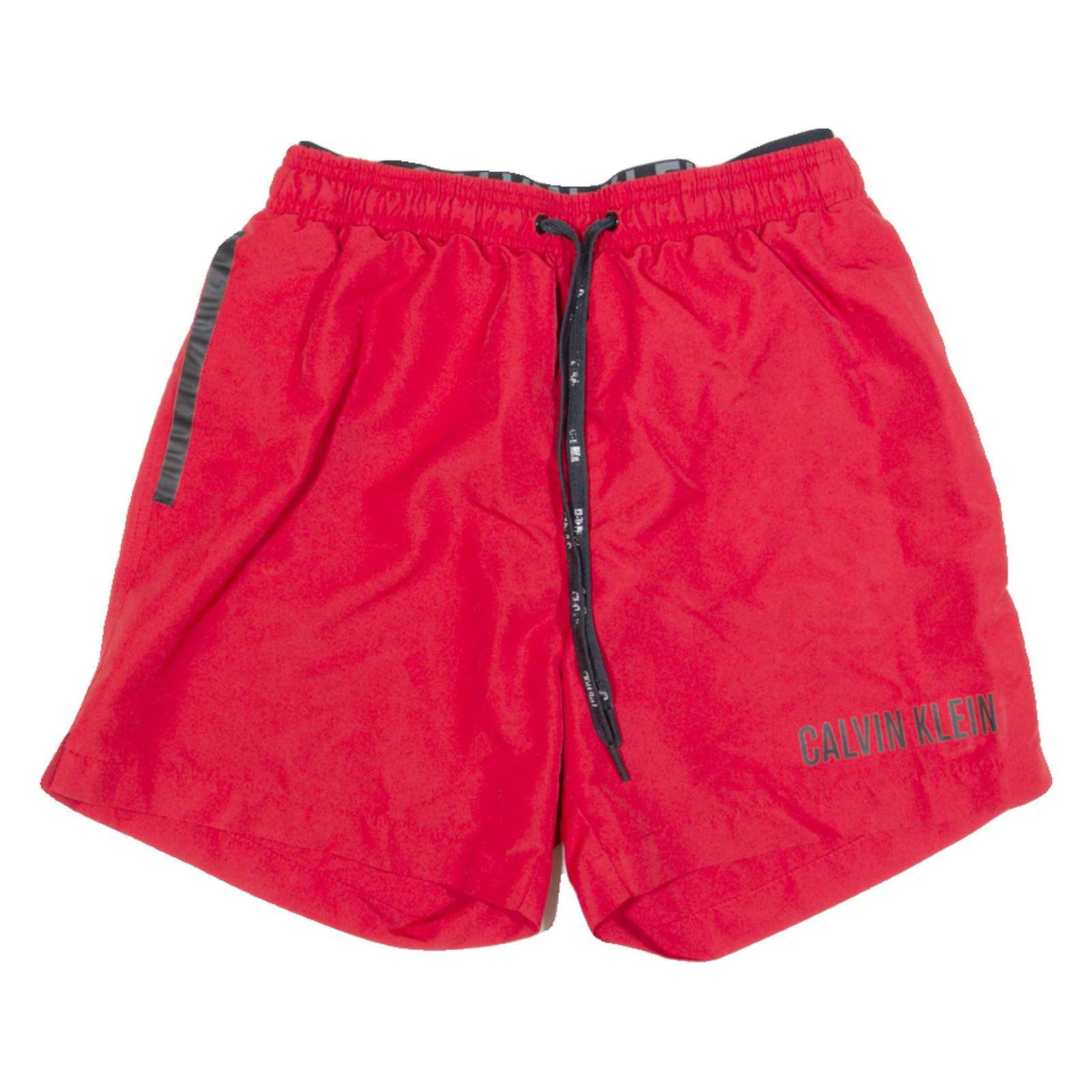 CALVIN KLEIN Mesh Lined Mens Swimming Shorts Red Relaxed M W26 Refurbished - N/A refurbished available on Cerqular